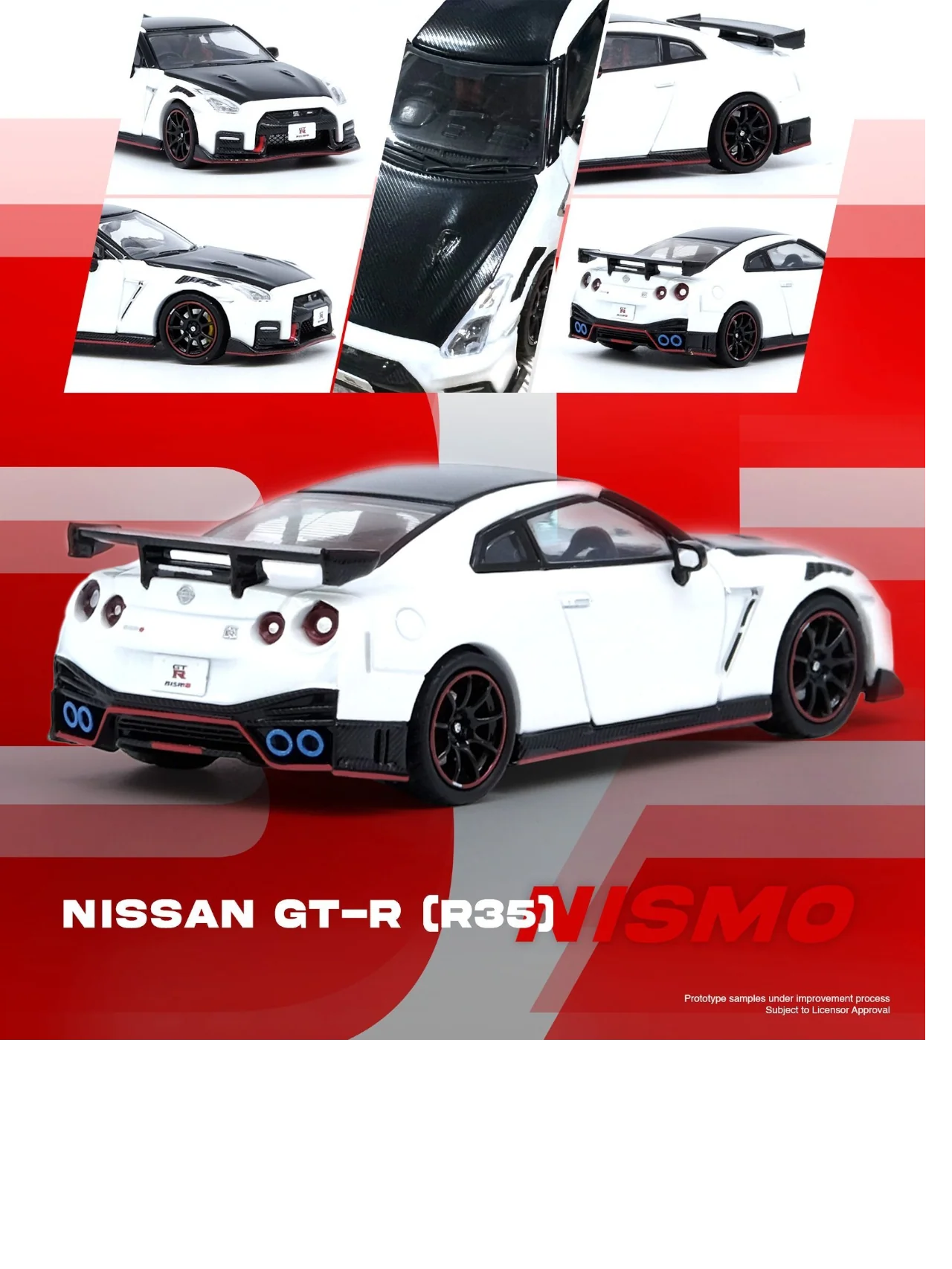 Inno64 Nissan GT-R (R35) Nismo Diecast 1:64 Scale (With Acrylic Case) - Image 5