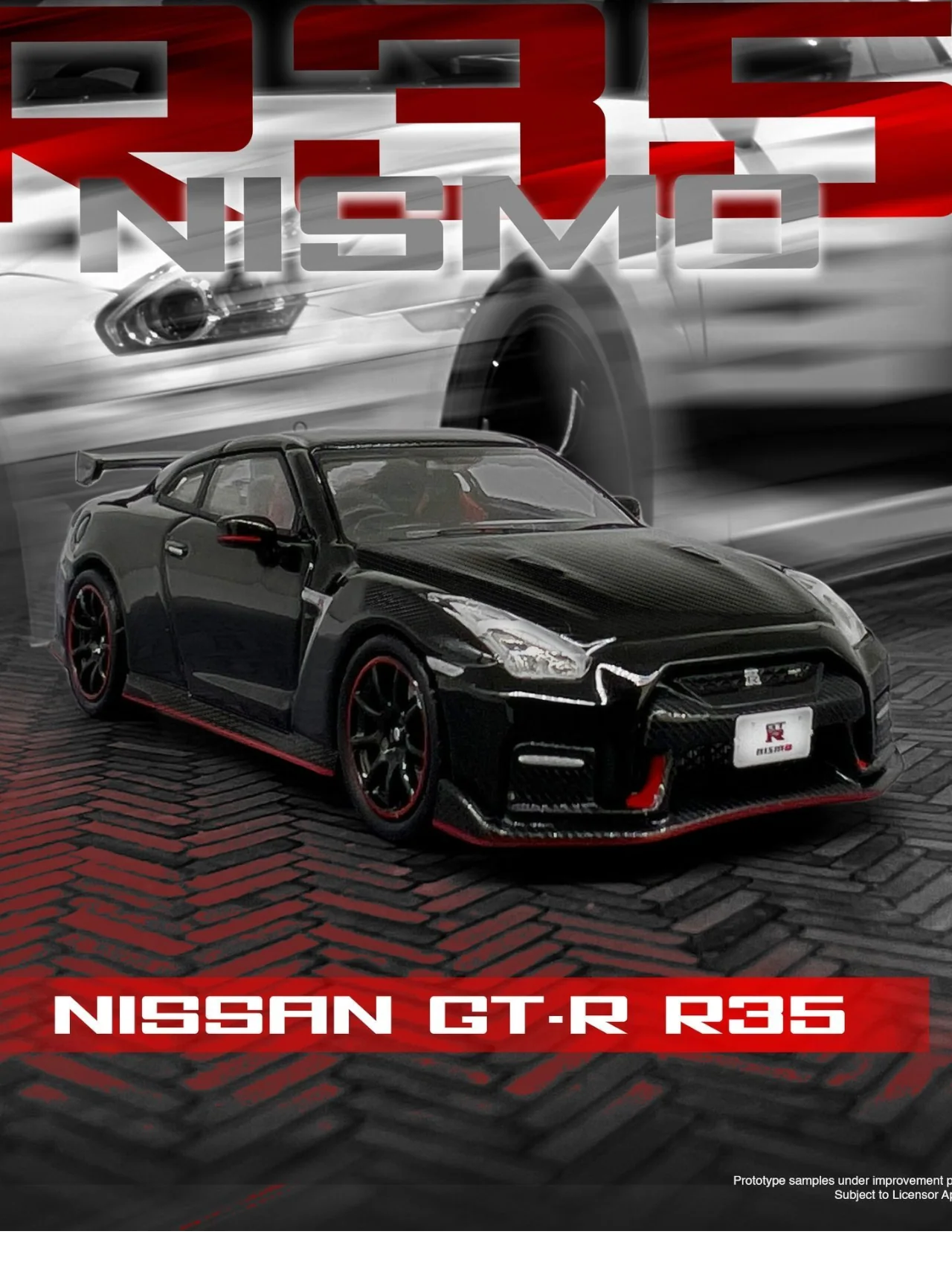 Inno64 Nissan GT-R (R35) Nismo Diecast 1:64 Scale (With Acrylic Case) - Image 4