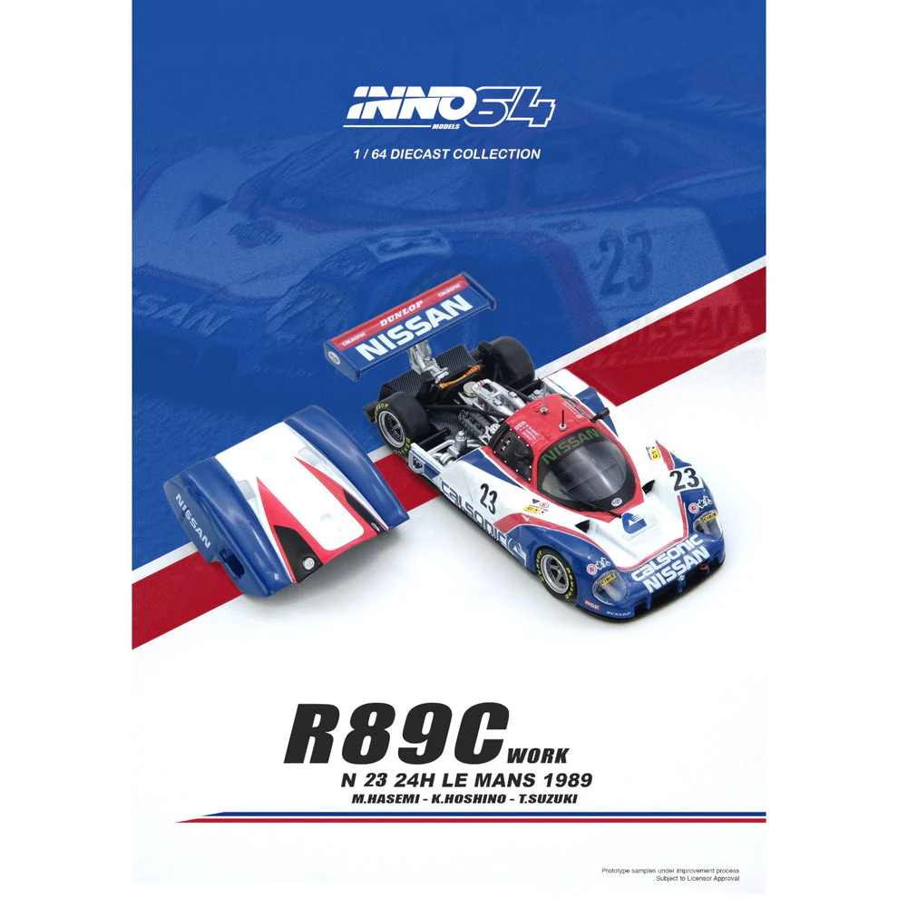 INNO64 Nissan R89C LE Mans 1989 #23 1:64 Scale diecast Model Calsonic Racing IN64-R89C-89LM23 - Image 7