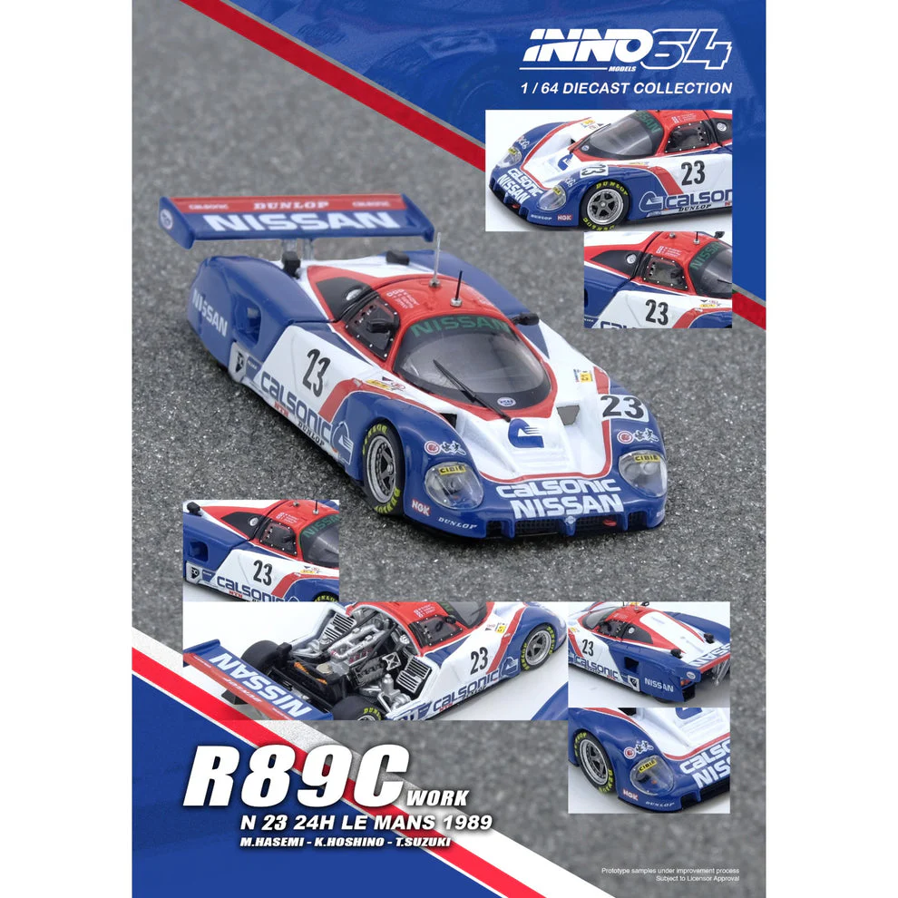 INNO64 Nissan R89C LE Mans 1989 #23 1:64 Scale diecast Model Calsonic Racing IN64-R89C-89LM23 - Image 8