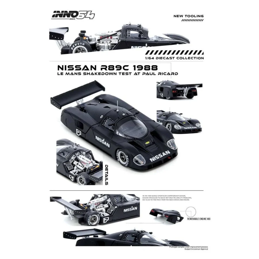 INNO64: Nissan R89C Le Mans Shakedown Test At Paul Ricard 1988 1:64 Scale - Image 2