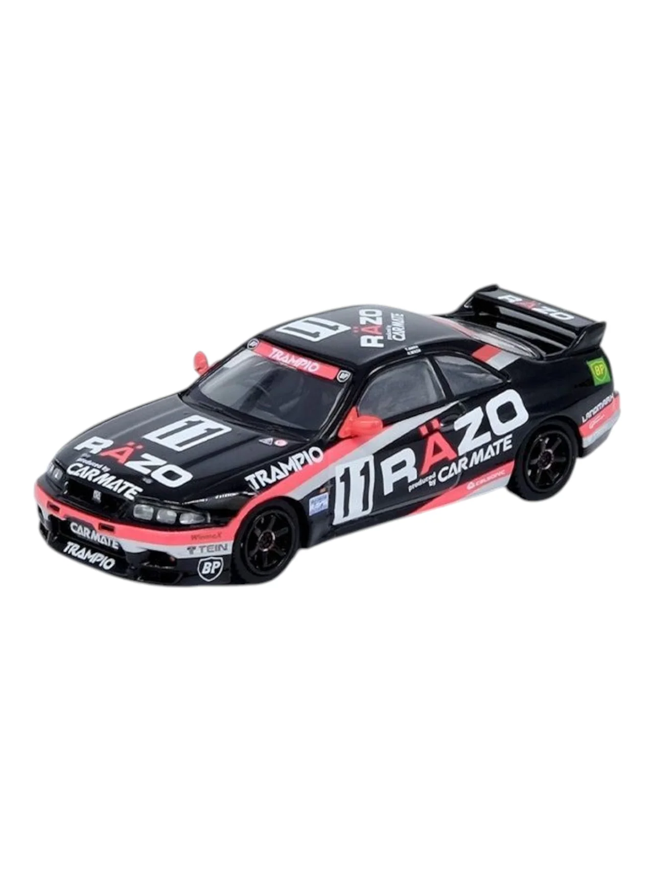 Inno64 Nissan Skyline GT-R (R33) #11 "Razo Trampio" Sendan Highland 1995 Winner Diecast 1:64 Scale (With Acrylic Case) - Image 2