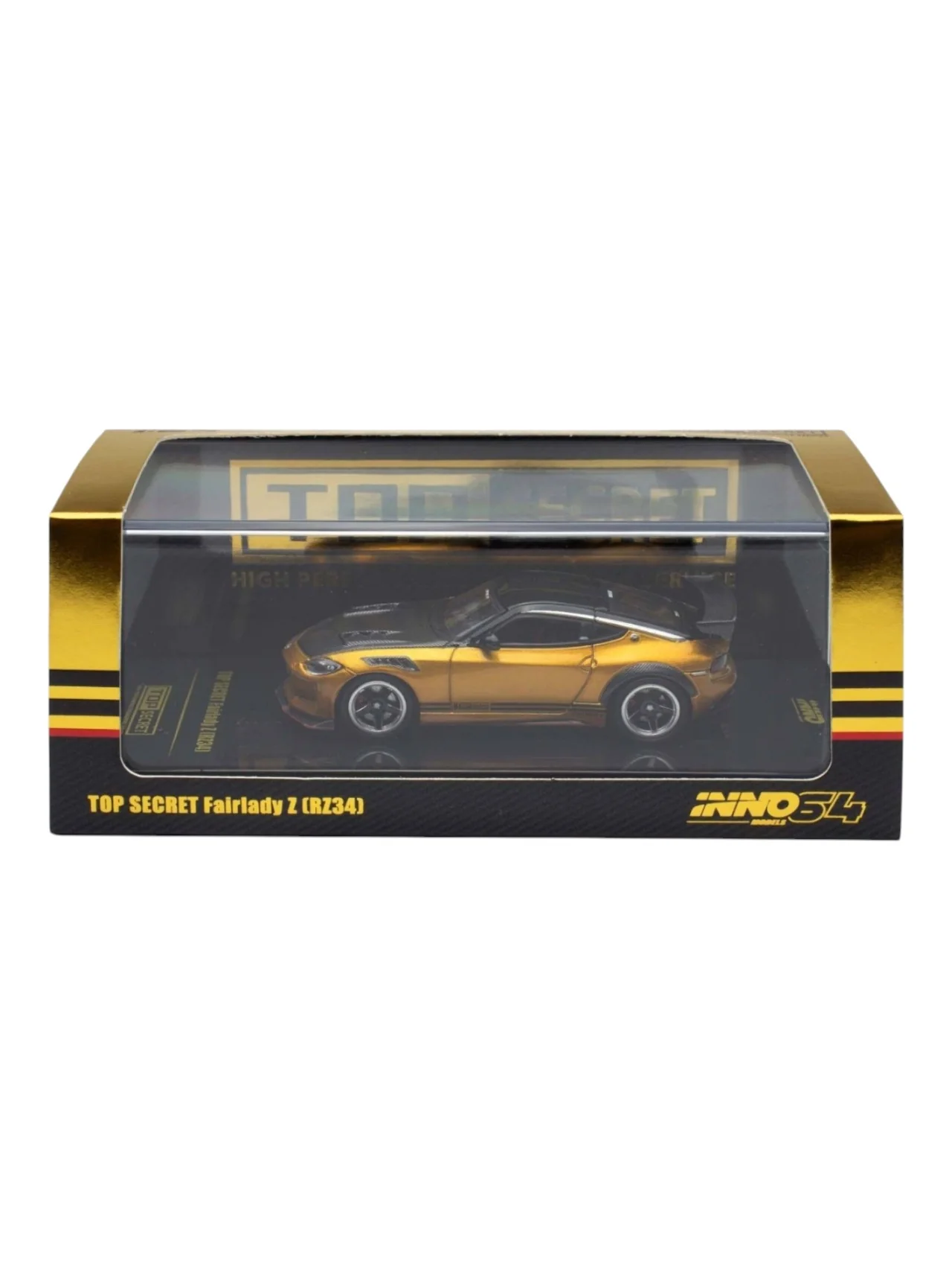 INNO64 TOP SECRET FAIRLADY Z (RZ34) GOLD 1:64 Scale Mattel Diecast IN64-400ZTS-GOLD