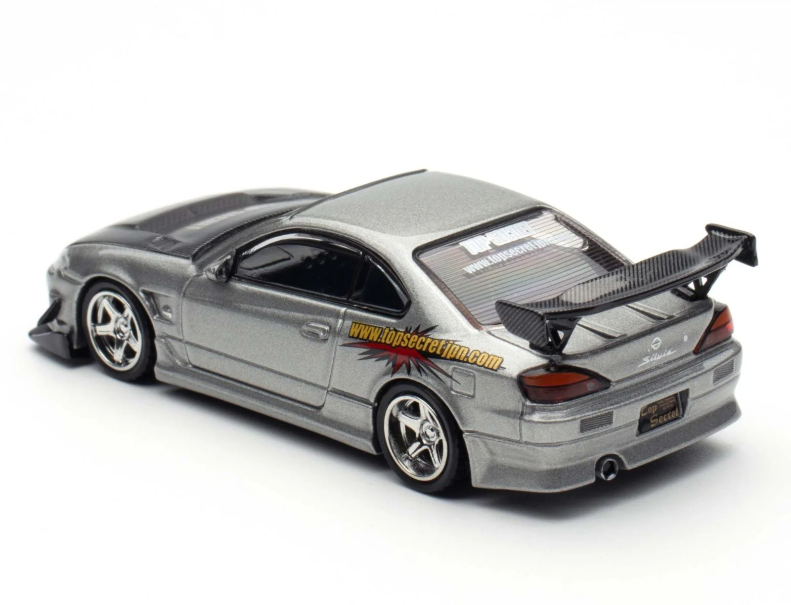 INNO64 Top Secret Silvia (S15) Silver 1:64 Scale Metal Diecast IN64-S15TS-SIL - Image 2
