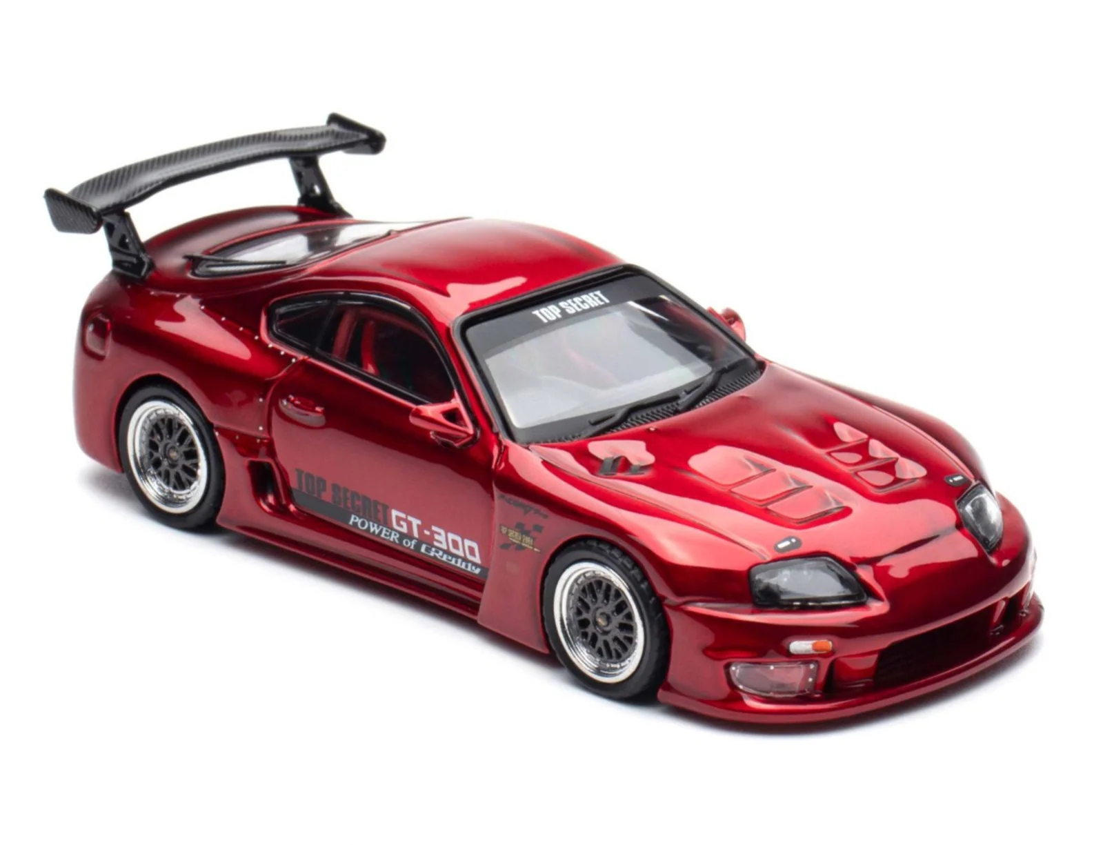 INNO64 Top Secret Toyota Supra(A80) GT300 Red 1:64 Scale Metal Diecast IN64-A80TS-RED - Image 2