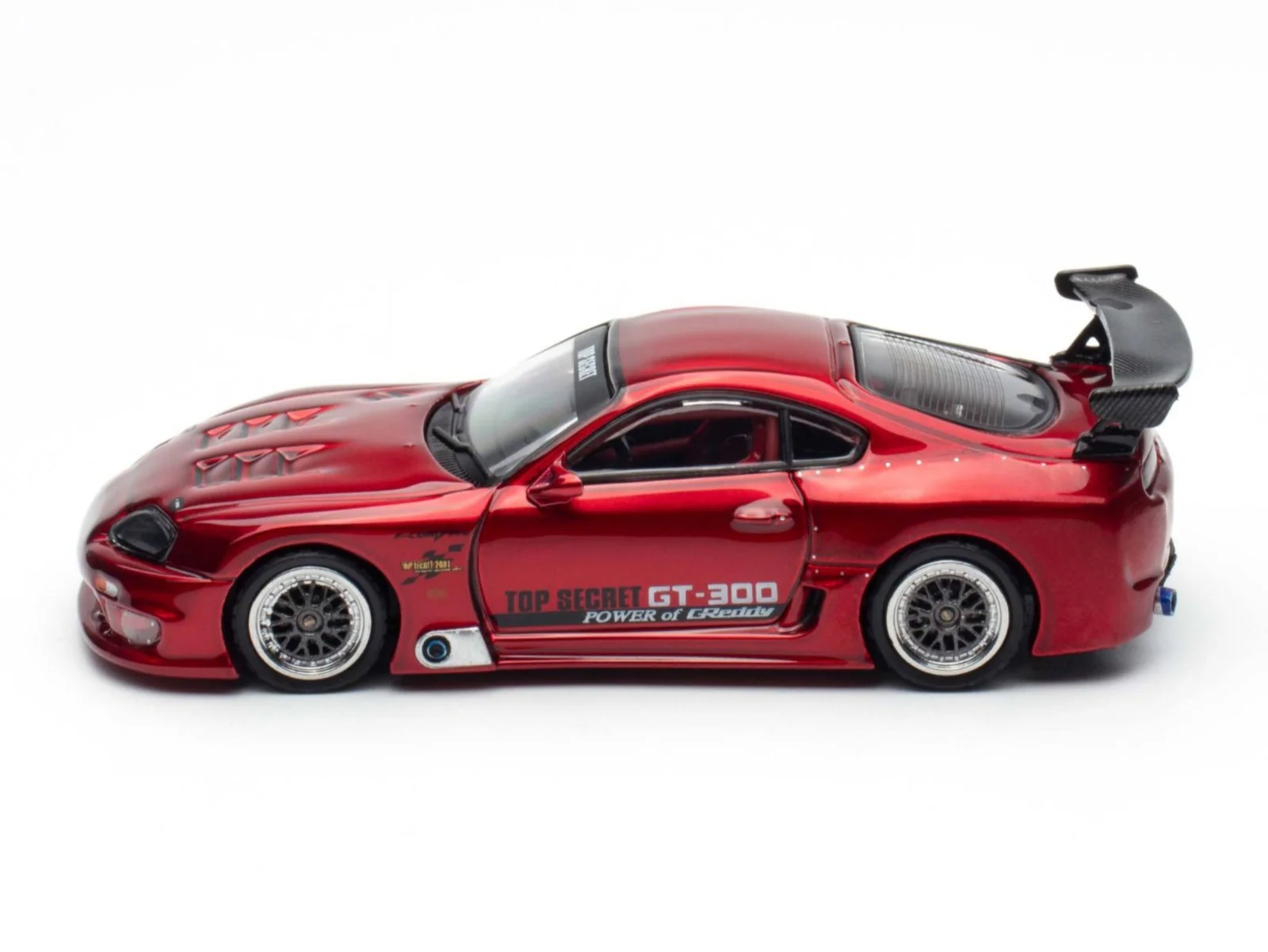 INNO64 Top Secret Toyota Supra(A80) GT300 Red 1:64 Scale Metal Diecast IN64-A80TS-RED - Image 3