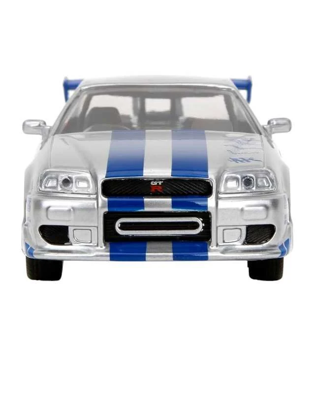 Jada Fast and Furious Nissan Skyline Gt-R (BNR34) (Box Damage car mint condition) 1:43 scale - Image 3
