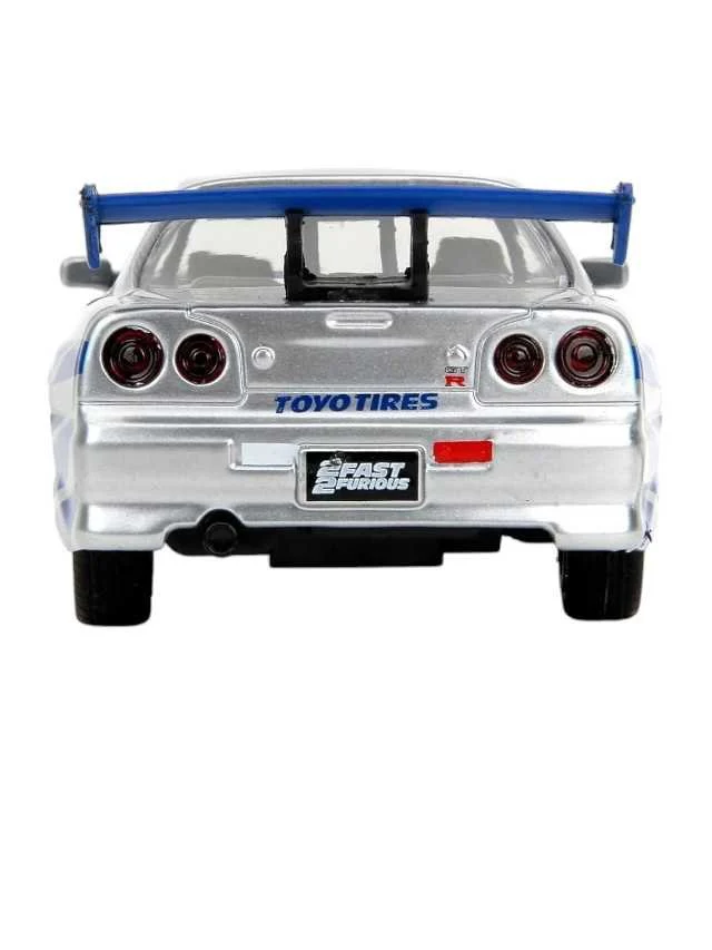 Jada Fast and Furious Nissan Skyline Gt-R (BNR34) (Box Damage car mint condition) 1:43 scale - Image 4