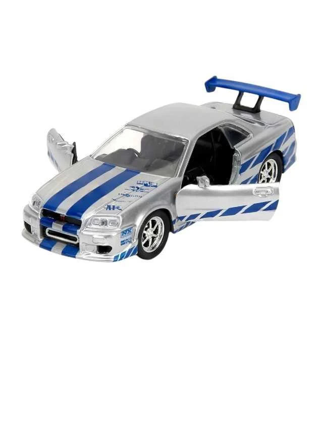 Jada Fast and Furious Nissan Skyline Gt-R (BNR34) (Box Damage car mint condition) 1:43 scale - Image 5