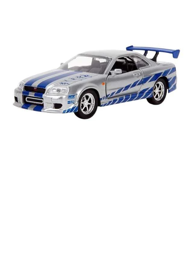Jada Fast and Furious Nissan Skyline Gt-R (BNR34) (Box Damage car mint condition) 1:43 scale - Image 6