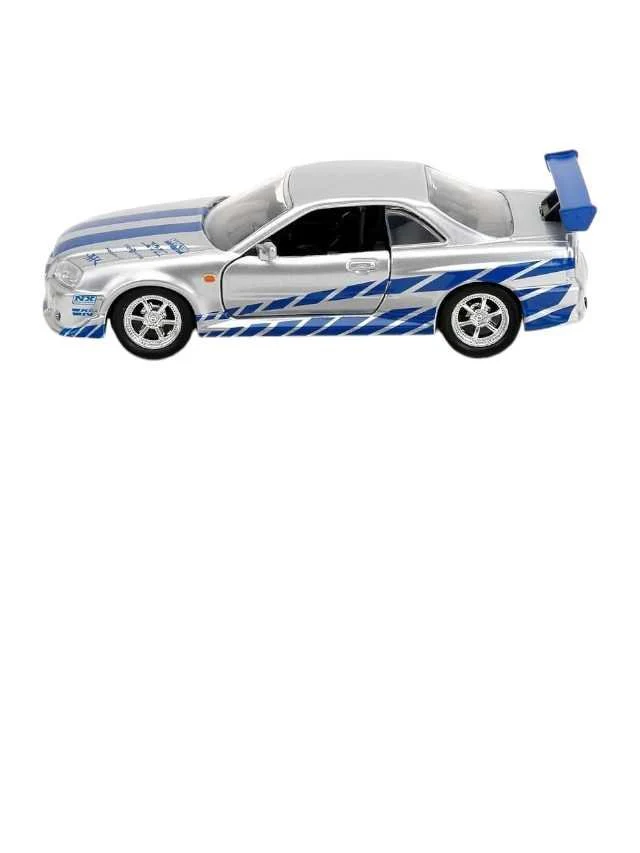 Jada Fast and Furious Nissan Skyline Gt-R (BNR34) (Box Damage car mint condition) 1:43 scale - Image 7