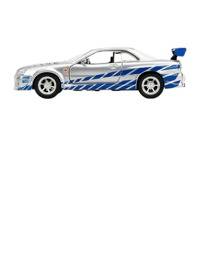 Jada Fast and Furious Nissan Skyline Gt-R (BNR34) (Box Damage car mint condition) 1:43 scale - Image 8