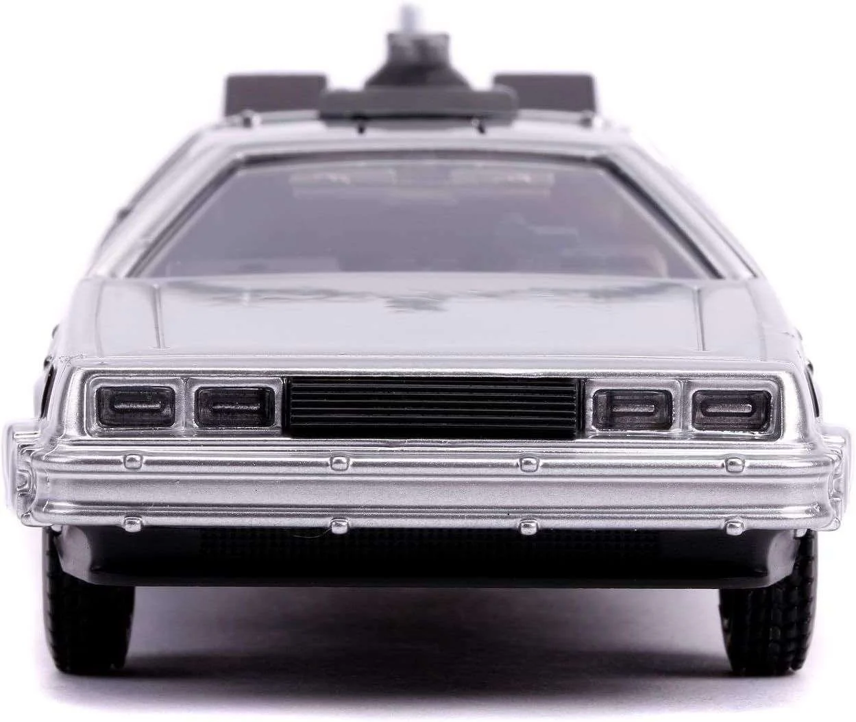 Jada Hollywood Rides 1:64 Scale Back to The Future Time Machine, Silver - Image 7