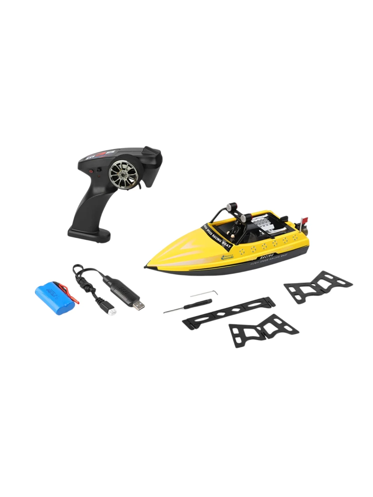 Jet ship WL917 RC 16km/H RC Boat 2.4GHz Remote Control Boats RED O0N2 - Image 3
