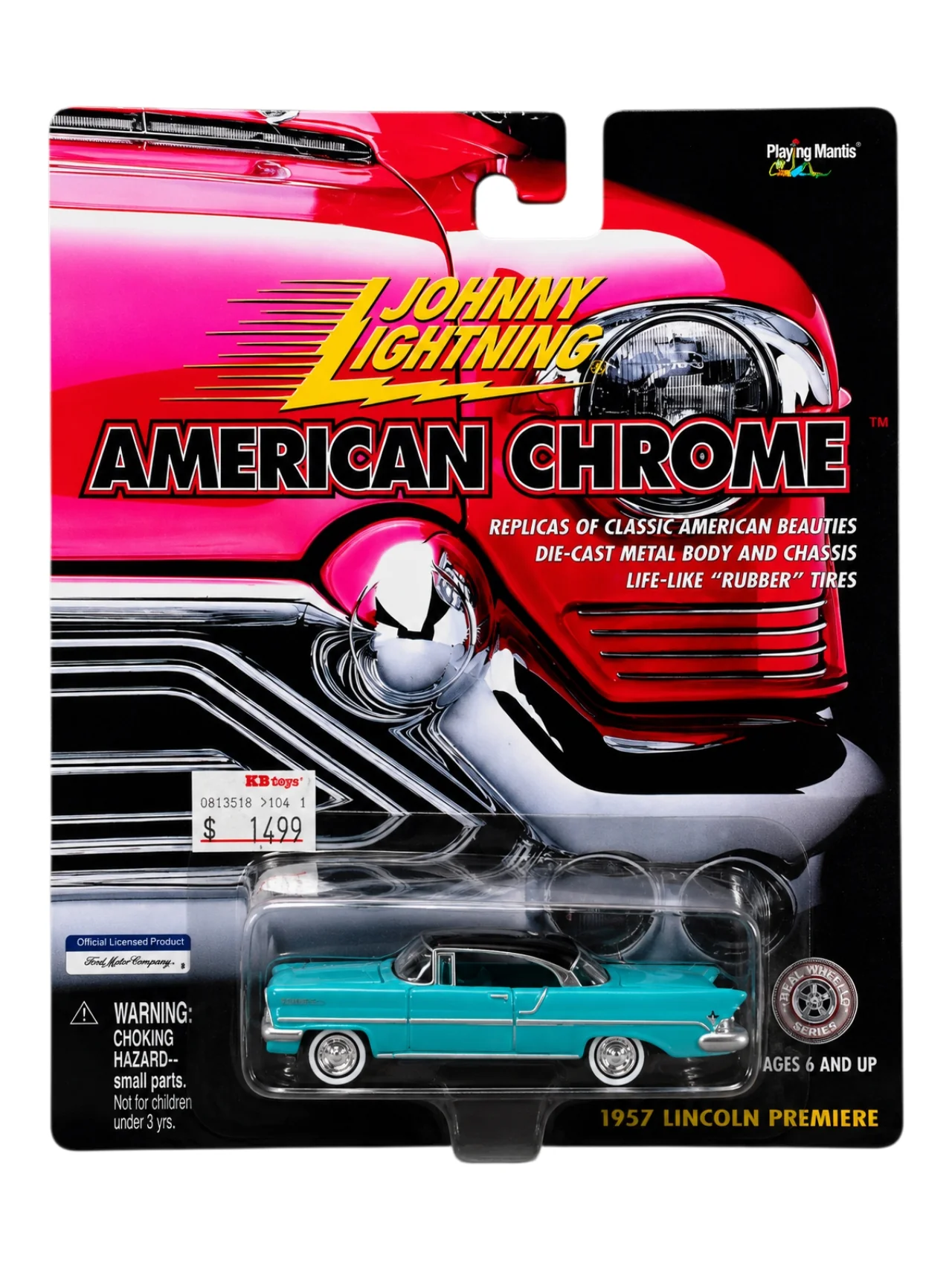 Johnny Lightning American Chrome '1953 Buick Super , 1957 Lincoln Premiere , 1958 Chevy Impala Imported 1:64 Scale - Image 2