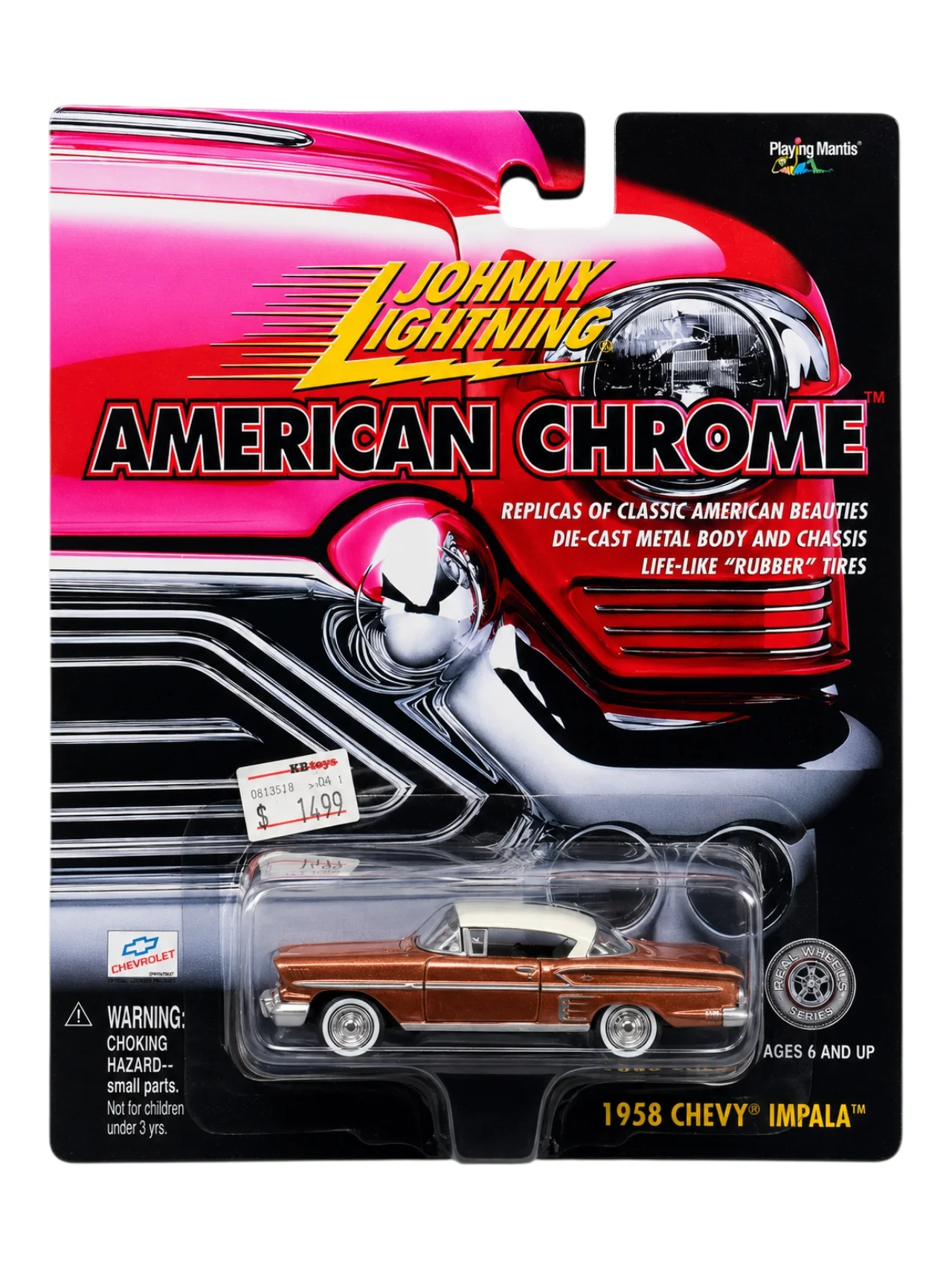 Johnny Lightning American Chrome '1953 Buick Super , 1957 Lincoln Premiere , 1958 Chevy Impala Imported 1:64 Scale - Image 3