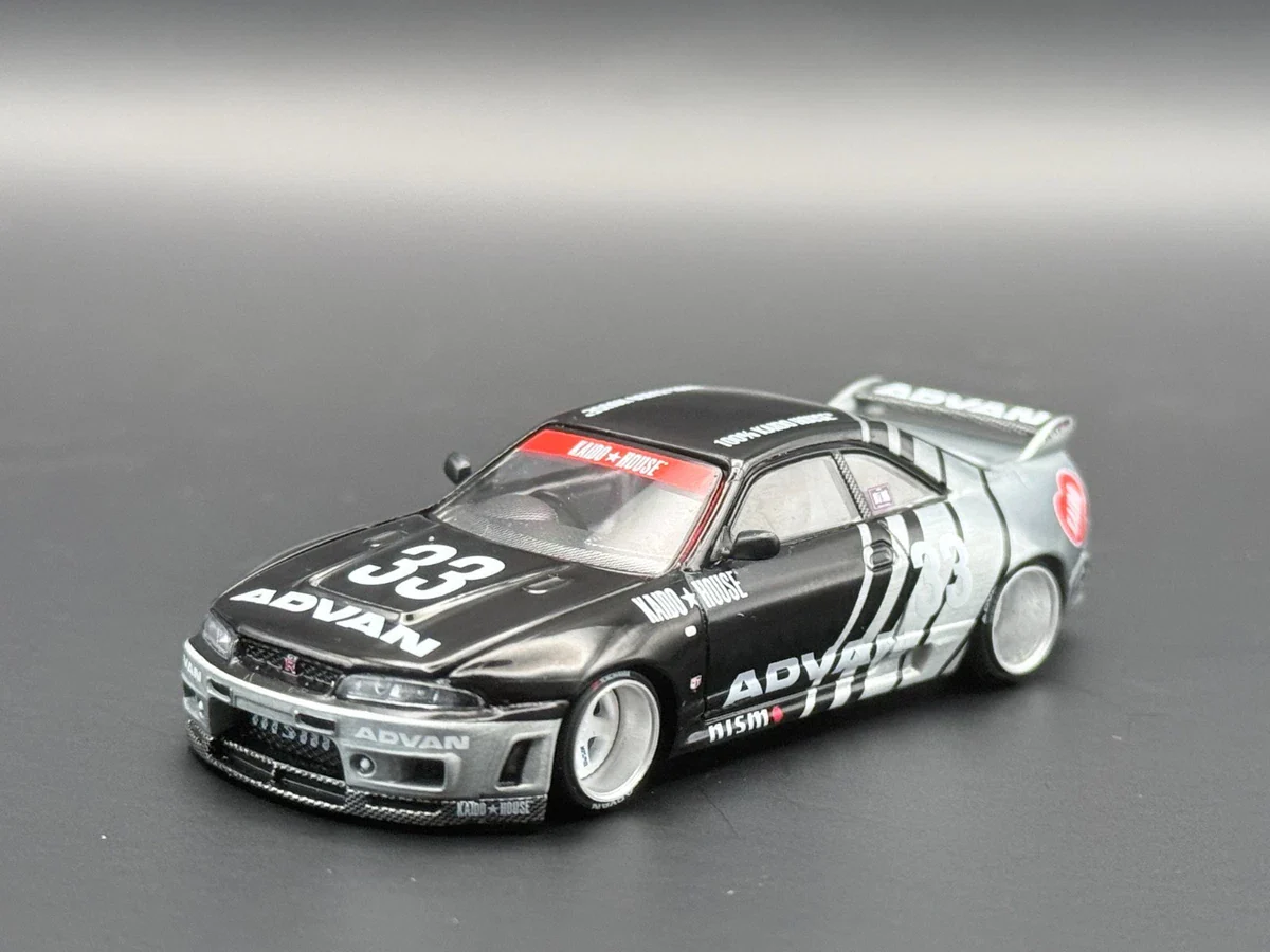 Kaido House x Mini GT Nissan Skyline GT-R (R33) Kaido Works ADVAN (#191) 1/64 Scale - Image 8