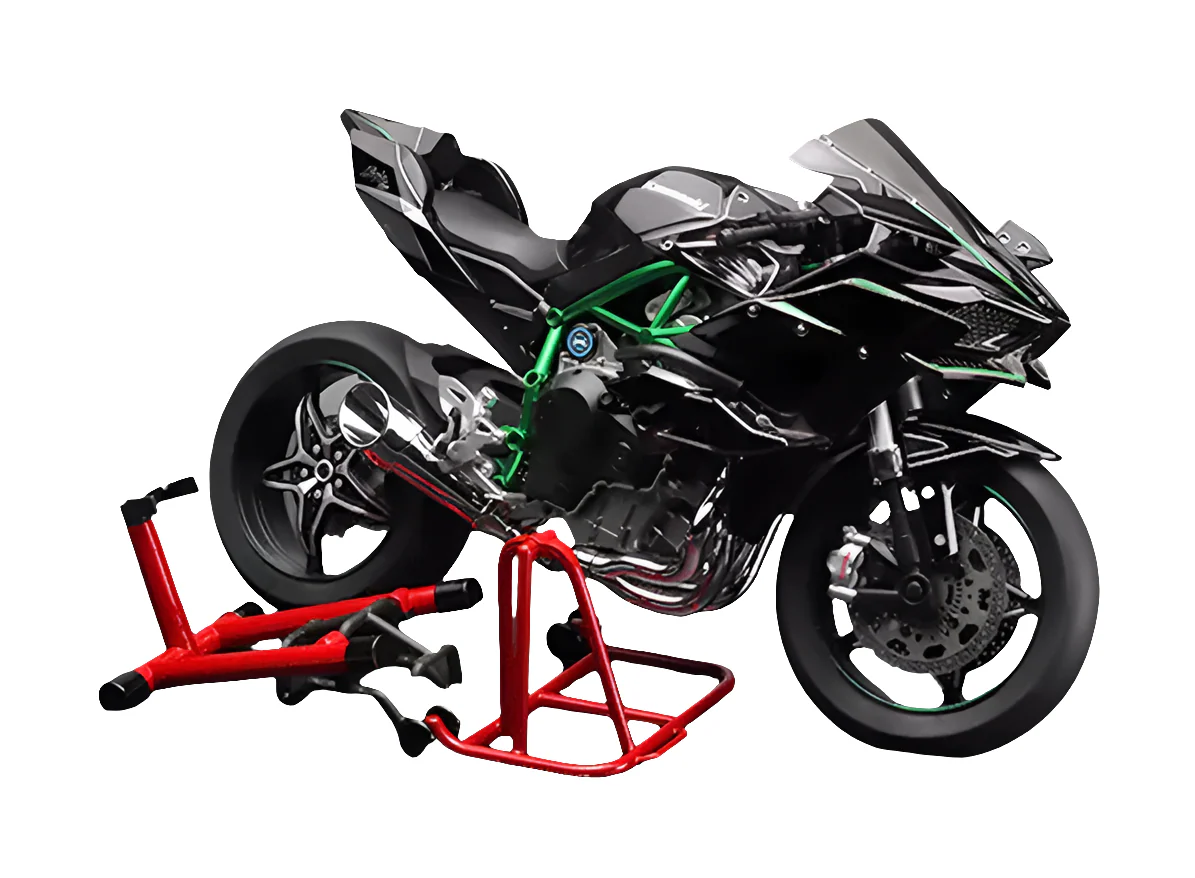 Kawasaki H2R bike Alloy Model 1:6 Scale (Matte Black) - Image 8
