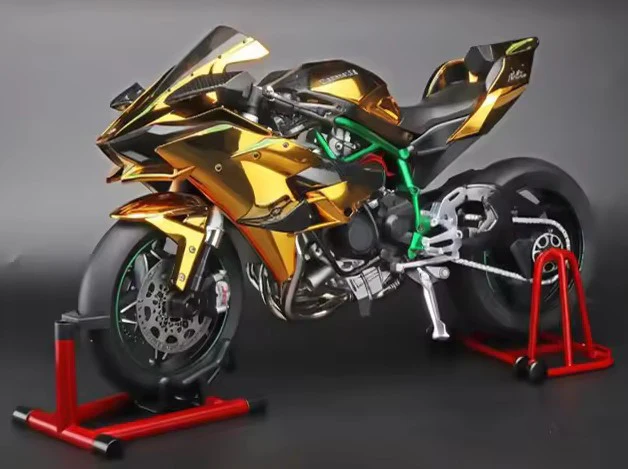 Kawasaki H2R Alloy Model 1:6 Scale (Golden) bike - Image 4