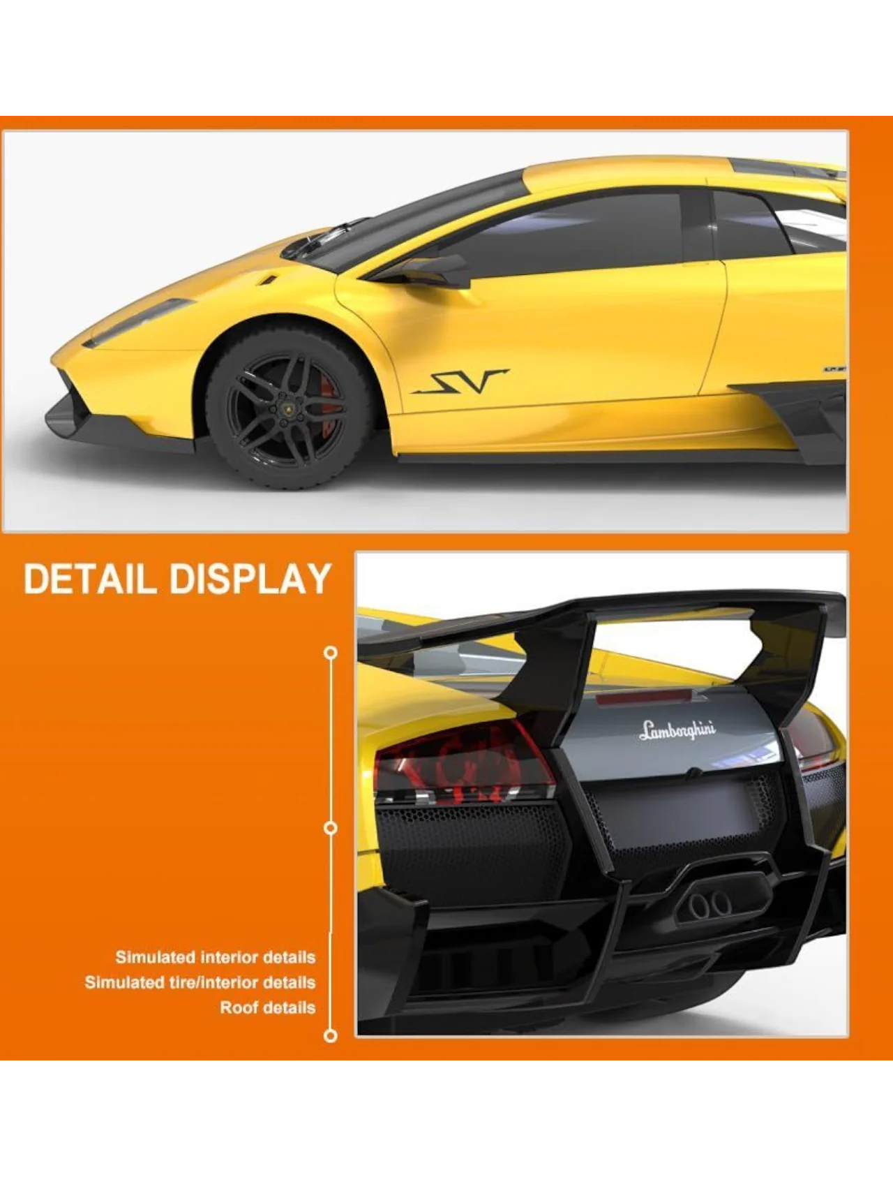 Lamborghini Murcielago SV Remote Control Car 1:24 Scale (Official Licensed Product) - Image 5