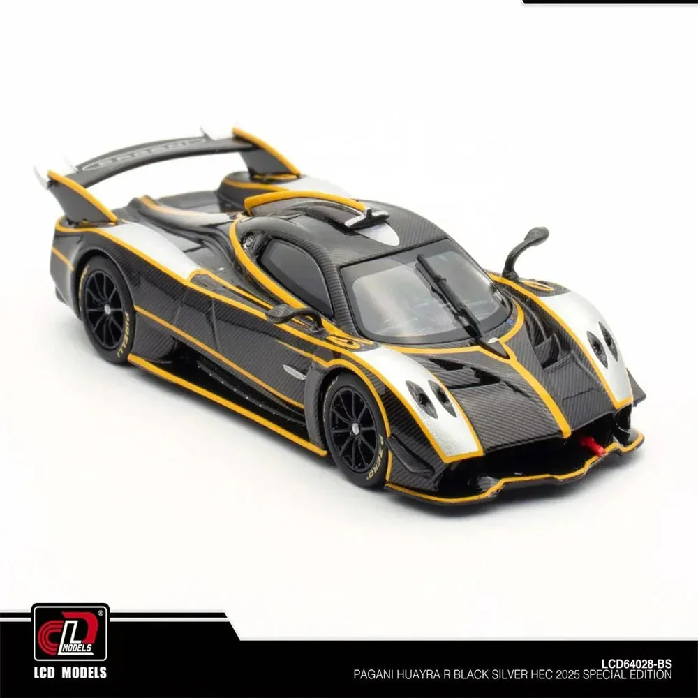 LCD Models Pagani Huayra R Imported 1:64 Scale die-cast Model (code-LCD64028-BS-Black/Silver) - Image 3