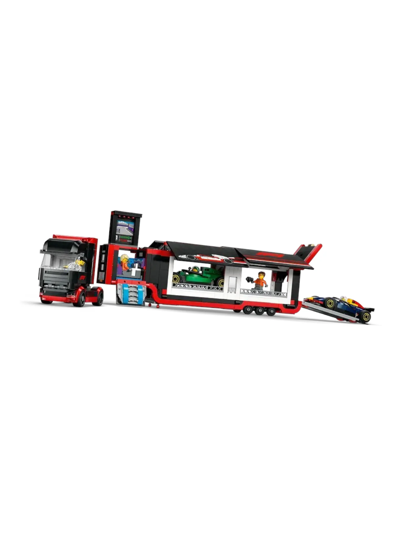 LEGO City Formula 1 Truck with RB20 & AMR24 F1 Cars (1086 pcs) - Image 4