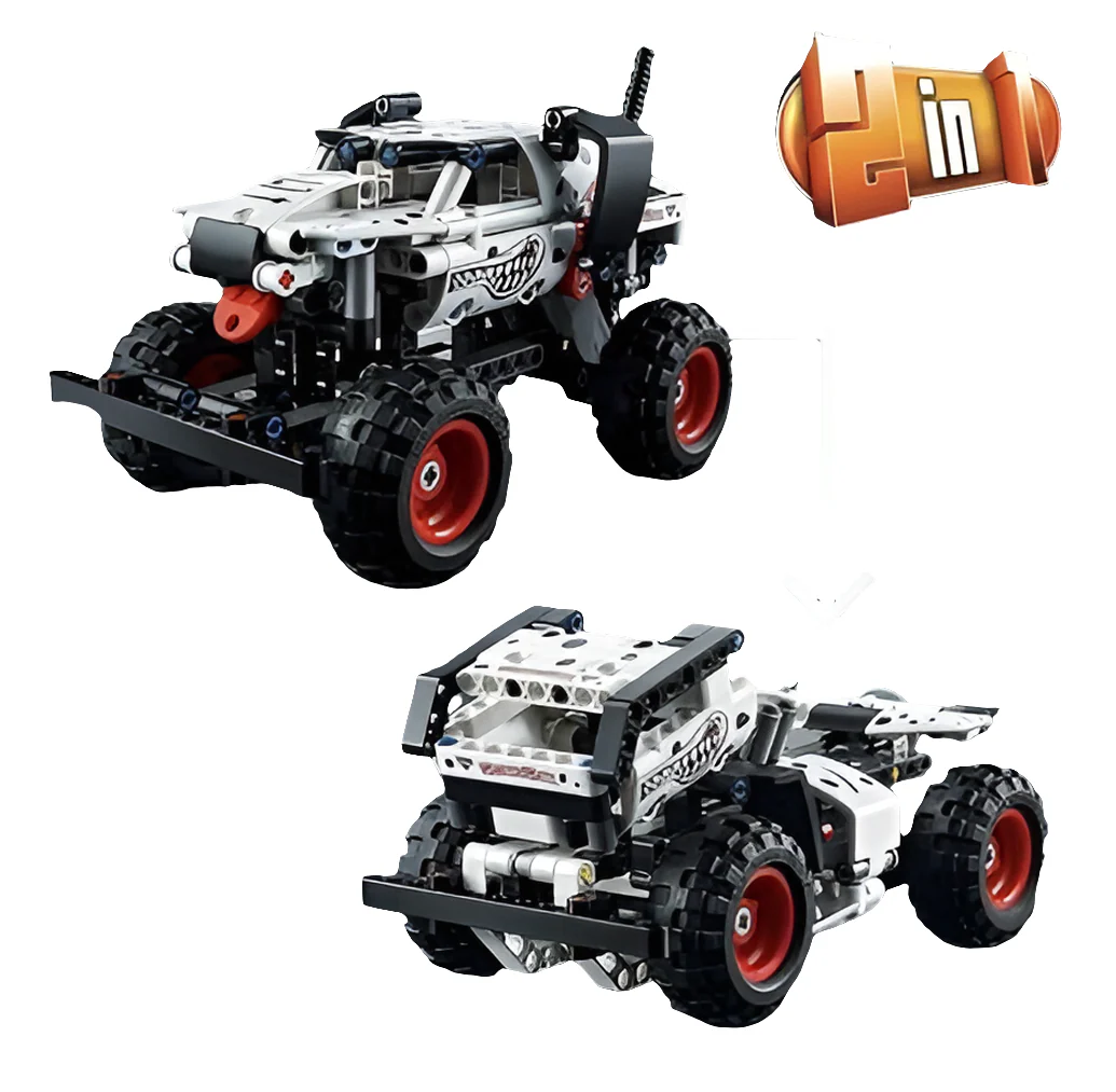 LEGO Technic 42150 monster jam monster mutt dalmation pull back - Image 6