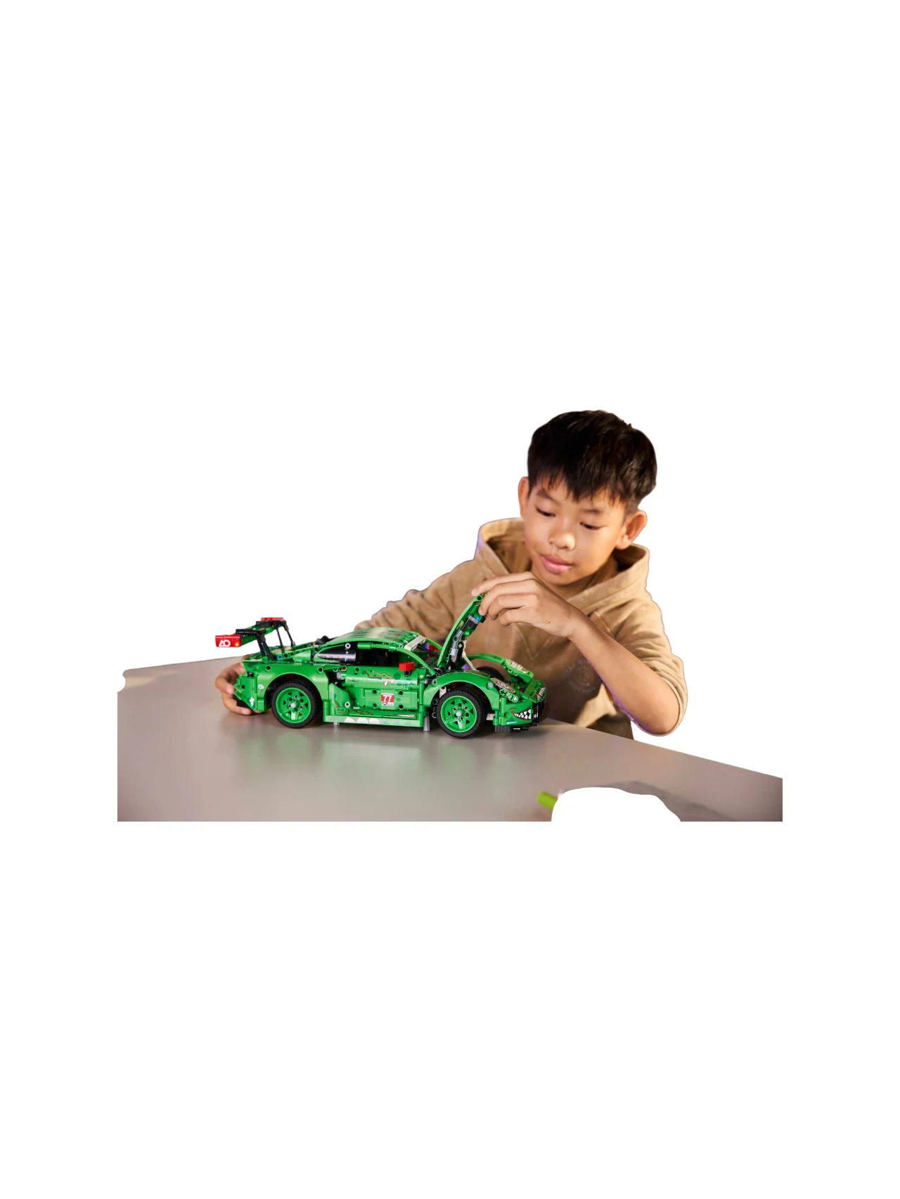 LEGO Technic Porsche 911 GT3 R Rexy AO Racing Car - Model Car Building Kit for Kids 1313 pcs - Image 6