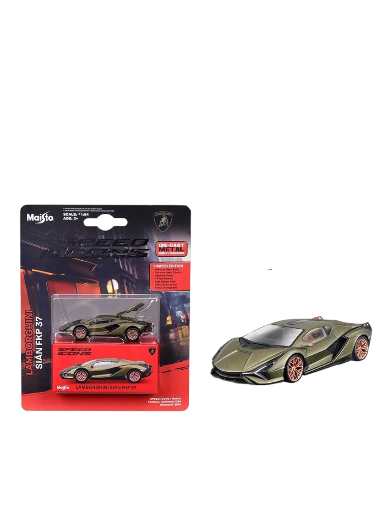Maisto Speed Icons Lamborghini Sian FKP 37 1:64 Scale,