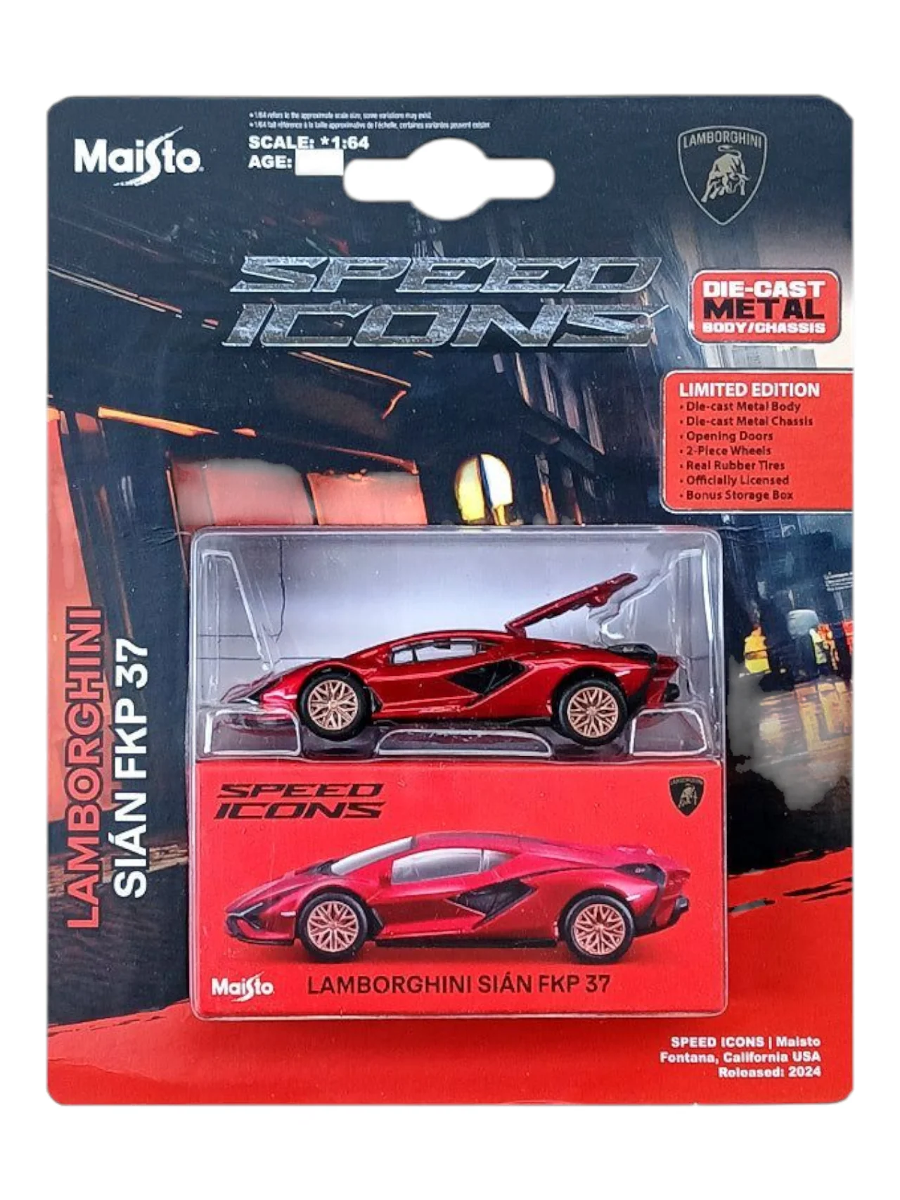 Maisto Speed Icons Lamborghini Sian FKP 37 1:64 Scale, - Image 2
