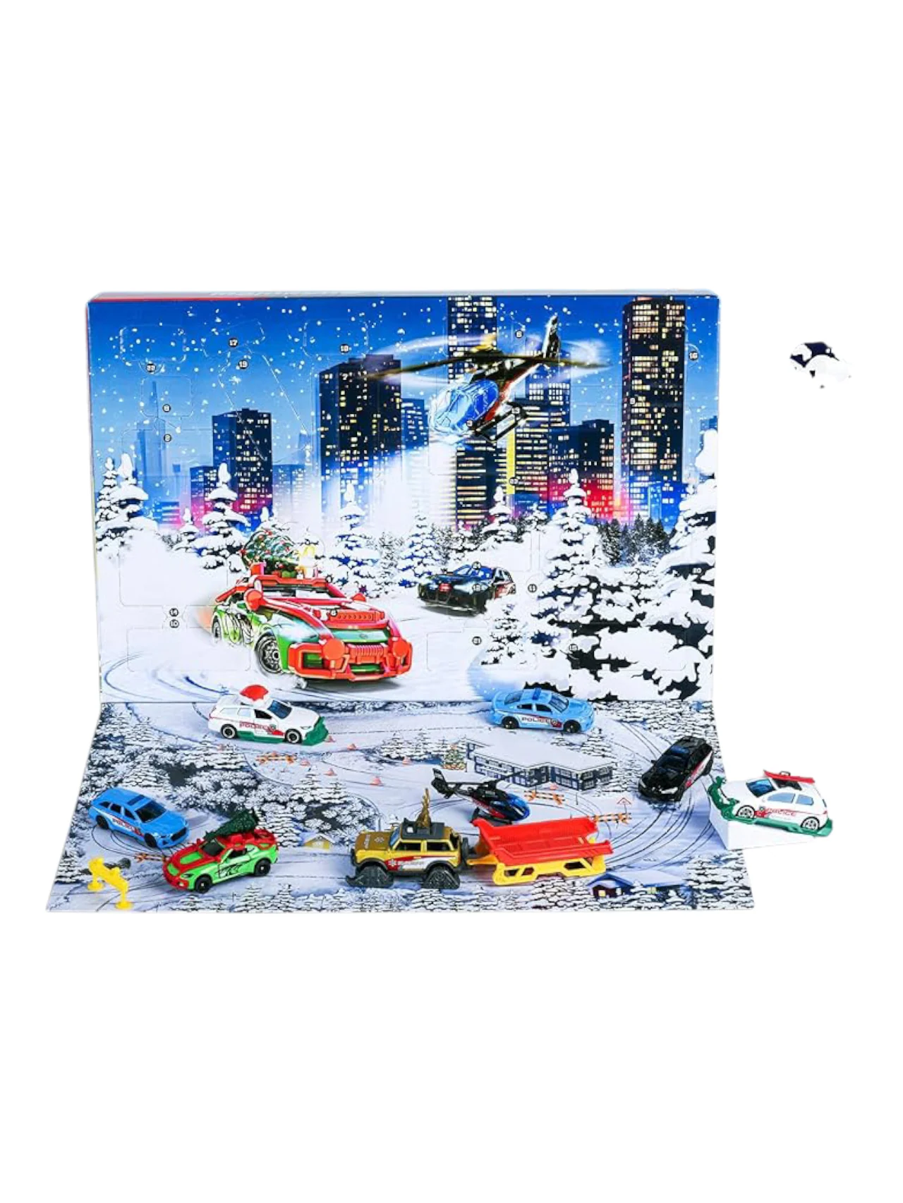 Majorette advent calendar premium 24 surprises ,8 Metal vehicles, 16 accessories 1:64 Scale 8504107000 - Image 2