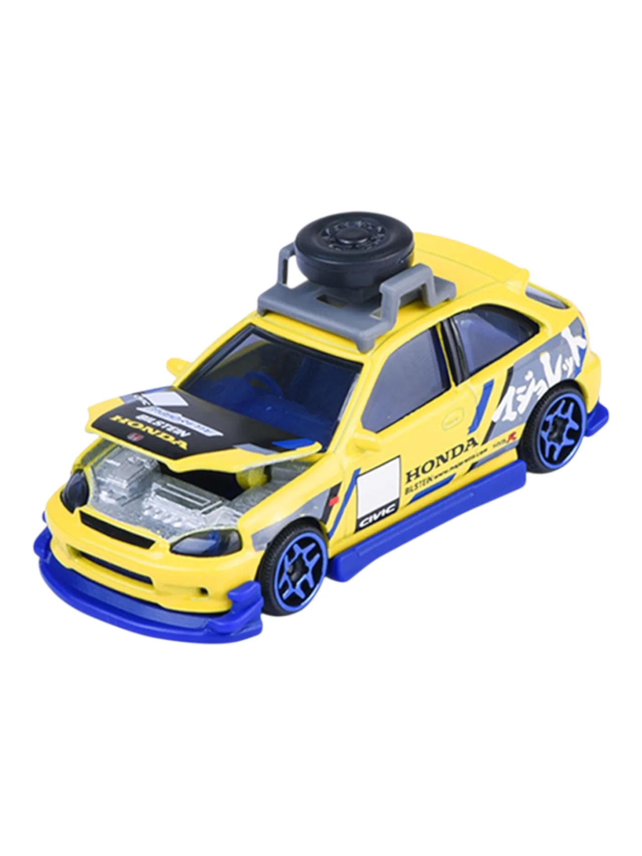 Majorette JDM legends premium honda civic type r ek9 tuning part's instead 1:64 Scale 8504101001 - Image 2