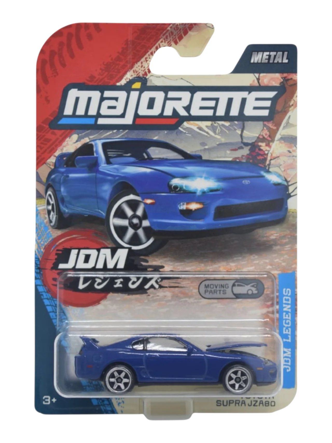 Majorette: JDM Legends Premium Cars - Toyota Supra JZA80 - Blue 1:64 Scale/ Code - 8502100000