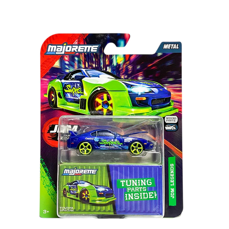 Majorette JDM legends toyota supra jza80 premium tuning part's instead 1:64 Scale 8504101001 - Image 3
