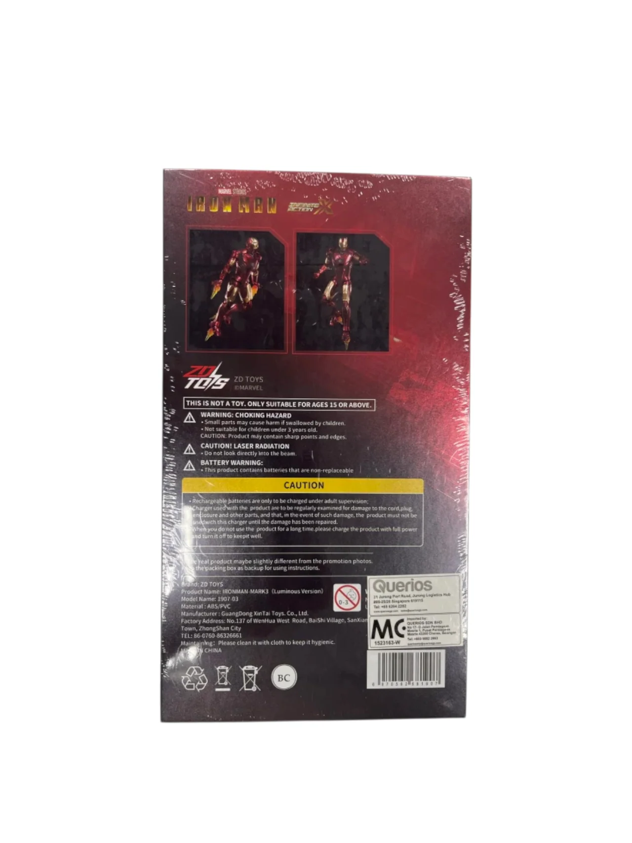 Marvel Studio Iron Man Luminous Version MK3 1:10 Scale Collections Action Figure - Image 2