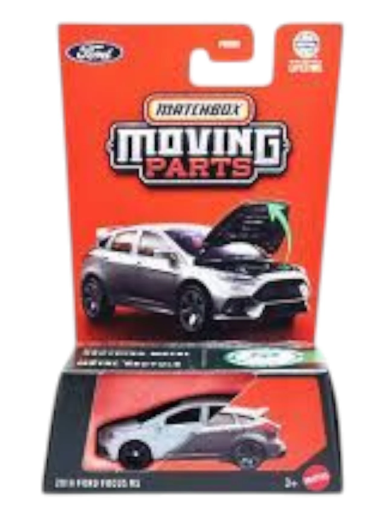 MatchBox Moving Parts 2018 Ford Focus RS 1:64 Scale