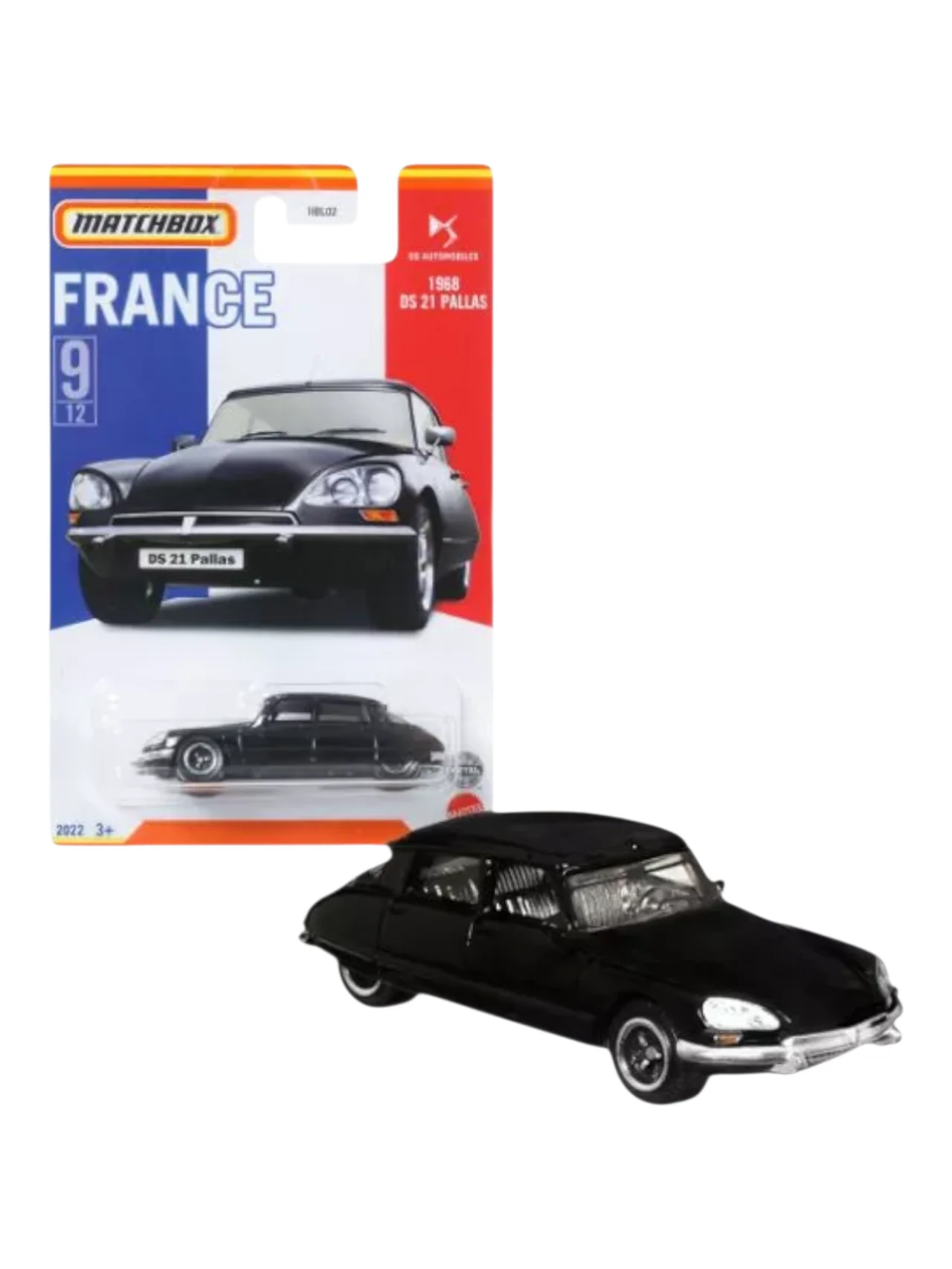 Matchbox France 1968 DS 21 Pallas No 9/12 Imported Mainline 1:64 Scale - Image 2