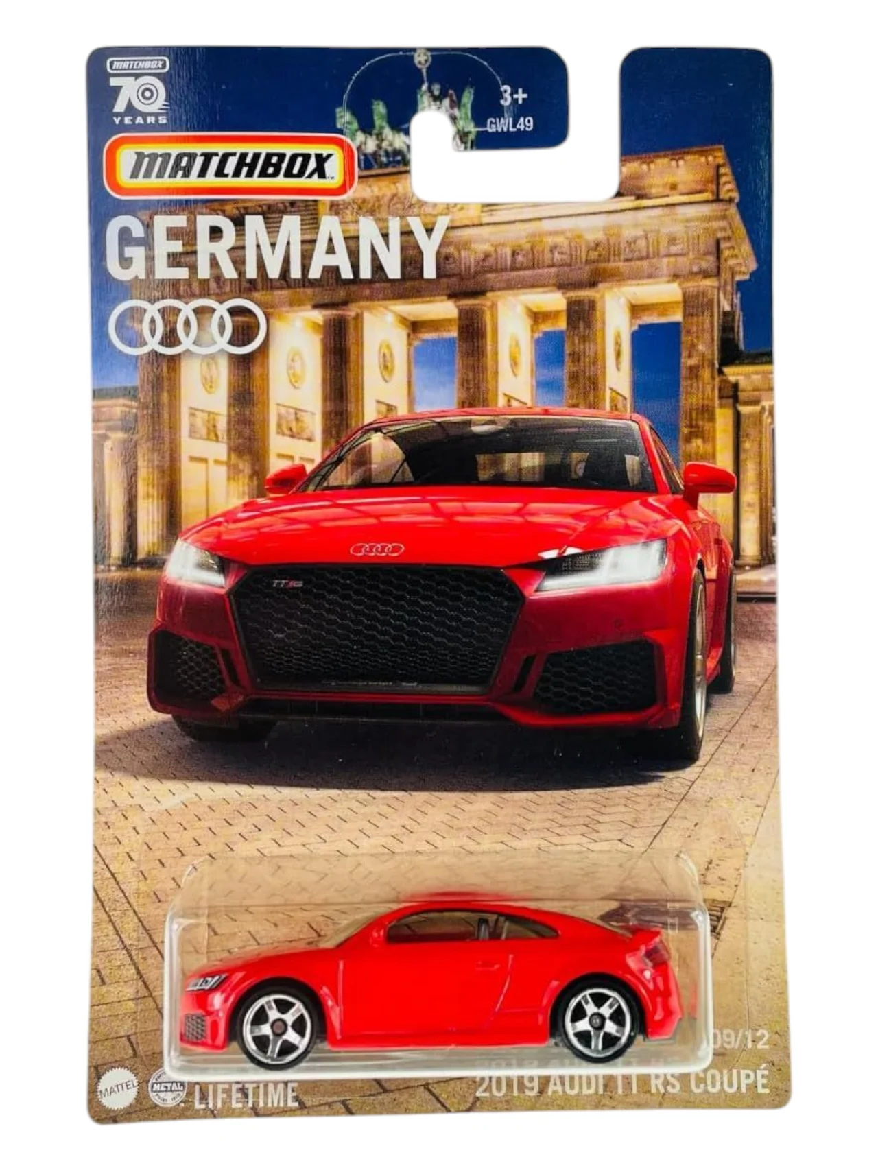 Matchbox Germany 70 Years Anniversary 2019 Audi TT RS Coupe 1:64 Scale