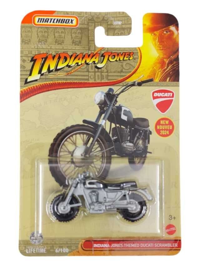 Matchbox Indiana Jones themed Ducati scrambler imported mainline 1:64 Scale