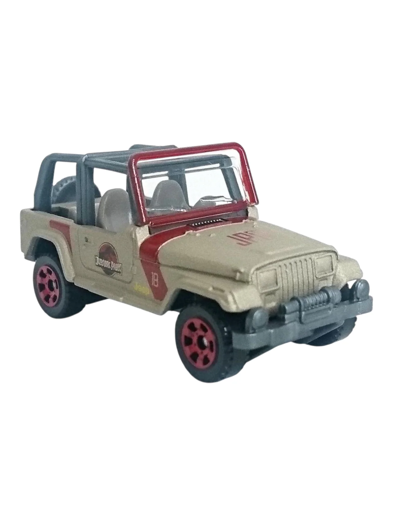Matchbox Jurassic world 93 Jeep Wrangler #18 Imported Mainline 1:64 Scale - Image 2