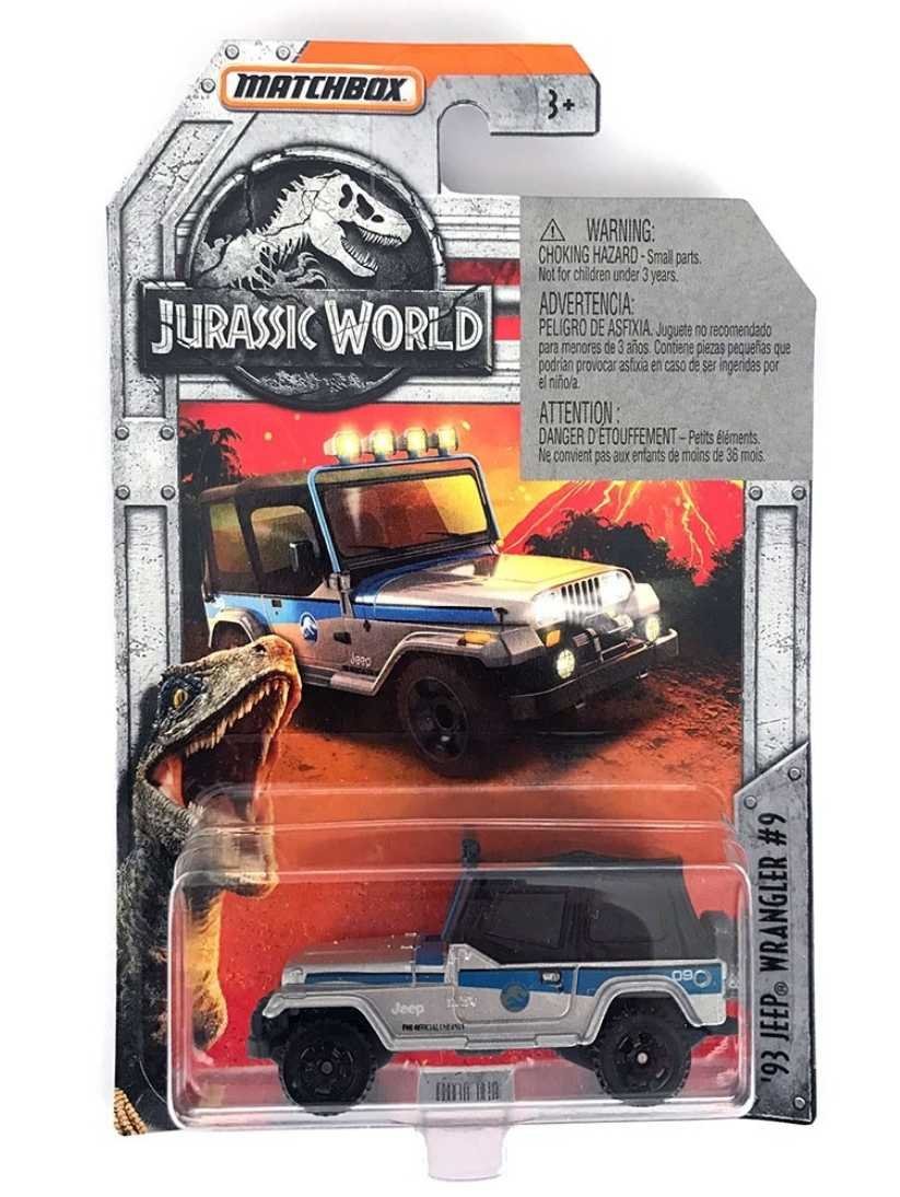 MATCHBOX Jurassic World 93 Jeep Wrangler #9 imported Mainline 1:64 scale