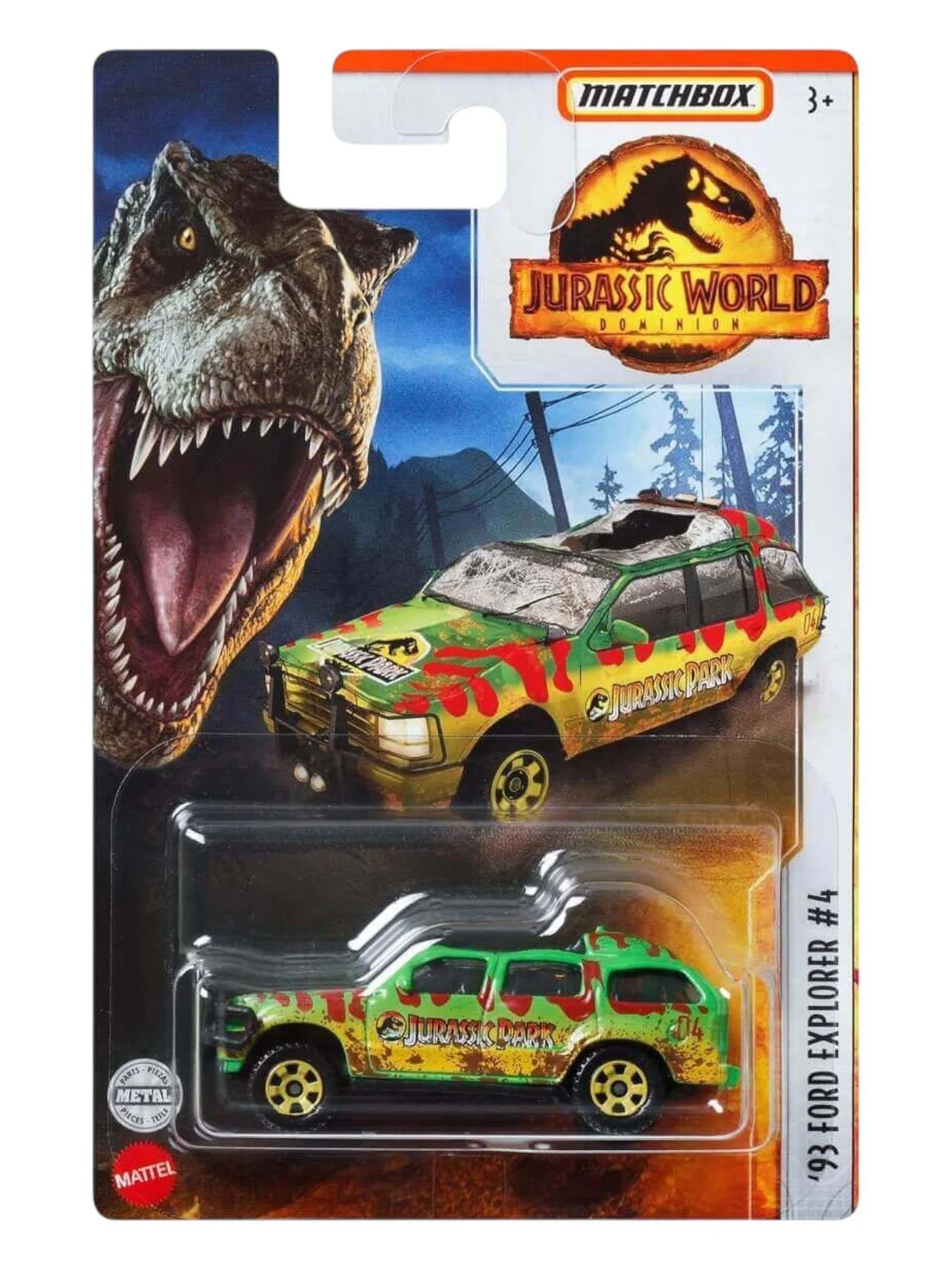 Matchbox  Jurassic World Dominion 93 Ford Explorer #4 imported Mainline 1:64 Scale