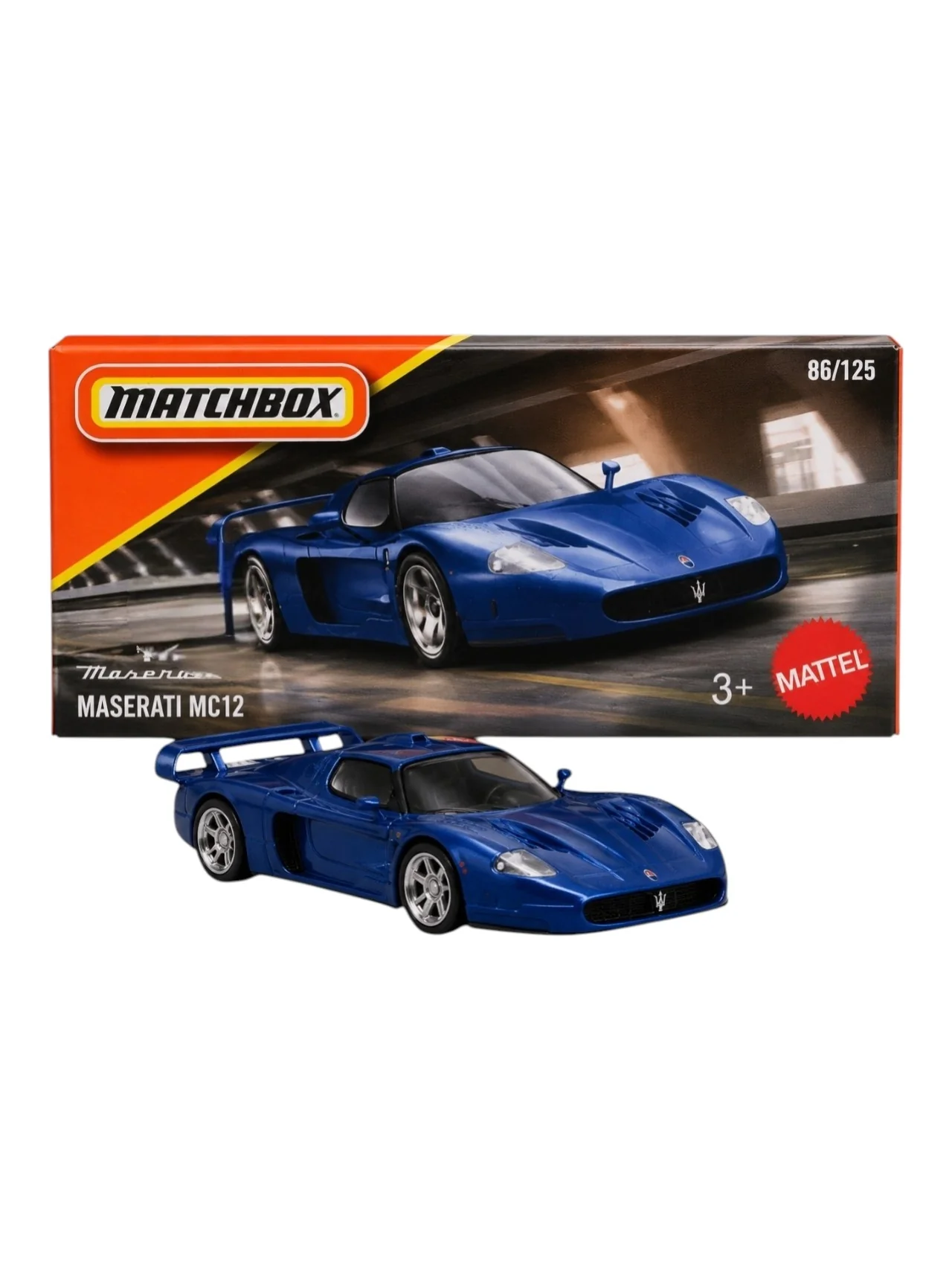 Matchbox Mainline Maserati MC12 1:64 Scale Diecast Model Car – Blue Metal Body Collectible Toy Car