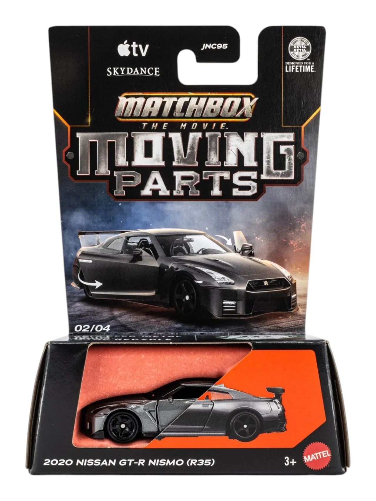 Matchbox The Movie Moving Parts 2020 Nissan GT-R NISMO (R35) 02/04 1:64 Scale Premium Die-Cast Car with Opening Parts