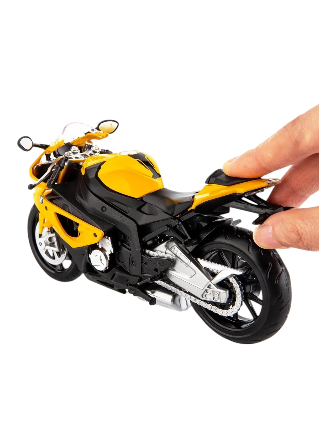 Metal Speed Zone BMW S1000 RR 1:12 Scale (Yellow) - Image 4