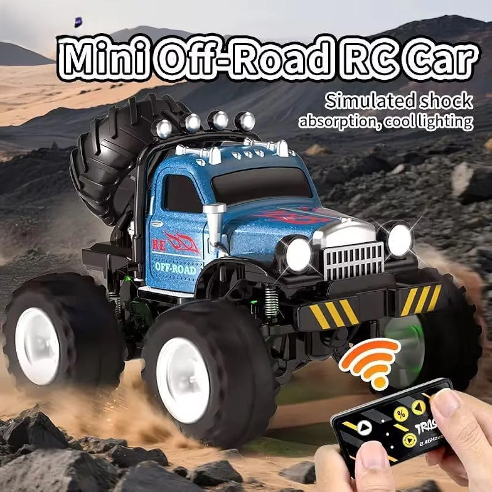 Metal mini rc monster off road car 1:54 scale - Image 2