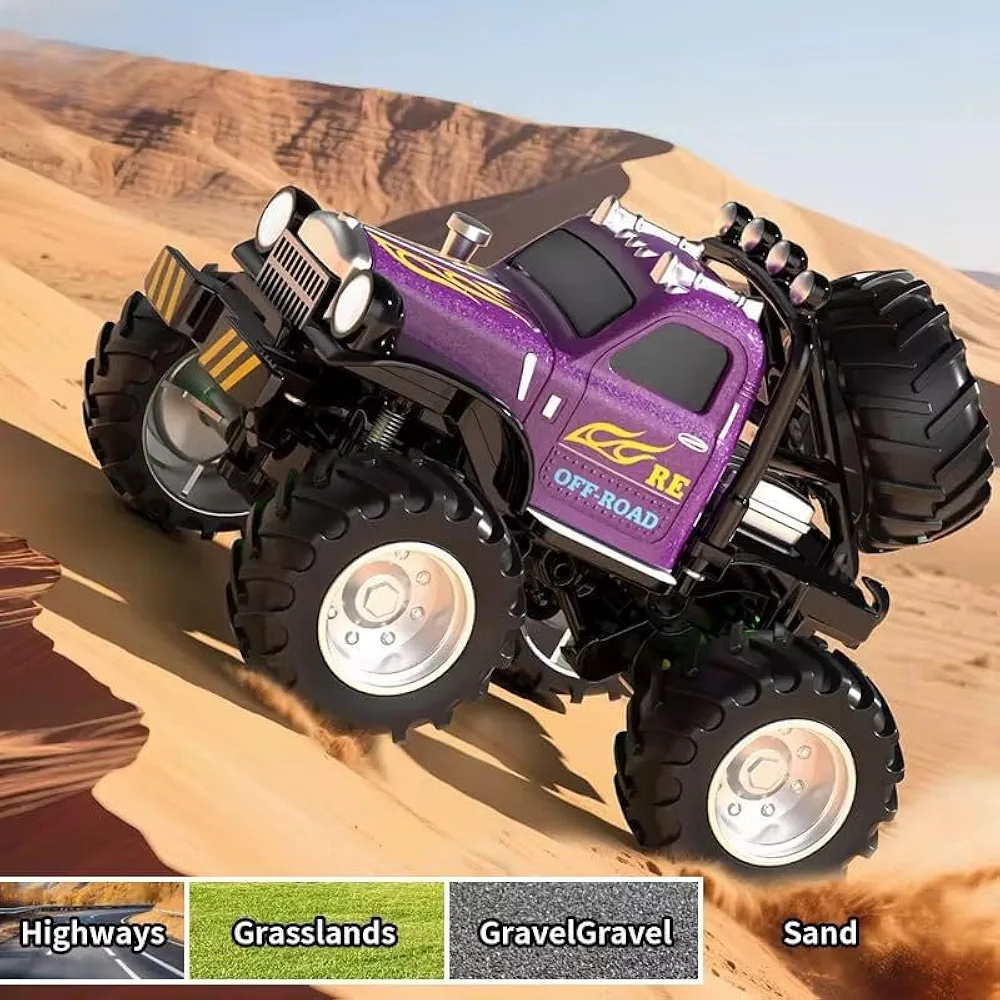 Metal mini rc monster off road car 1:54 scale - Image 3