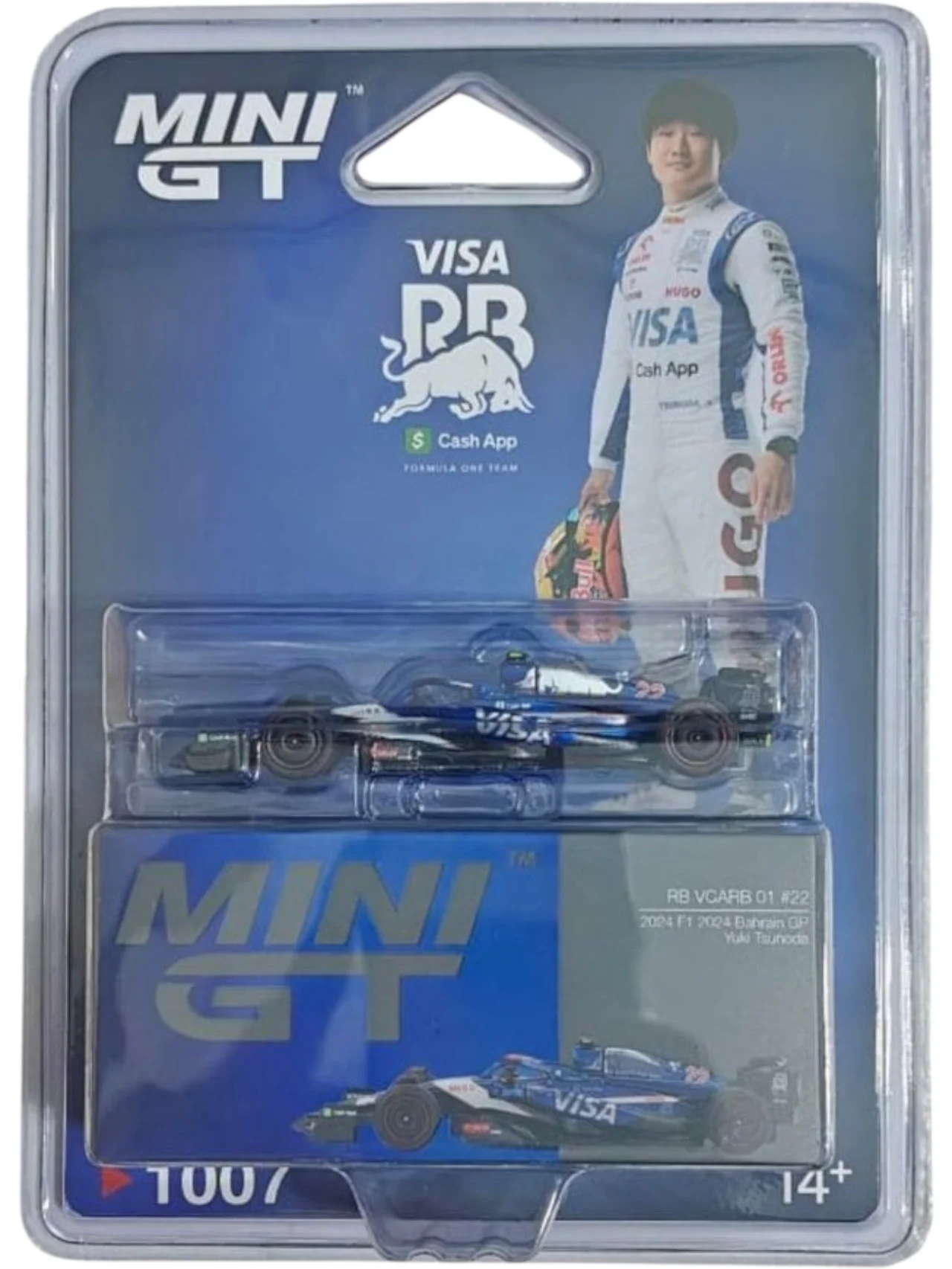 Mini GT #1007: RB VCARB 01 #22 Yuki Tsunoda 2024 F1 2024 Bahrain GP 1:64 Scale - Image 2