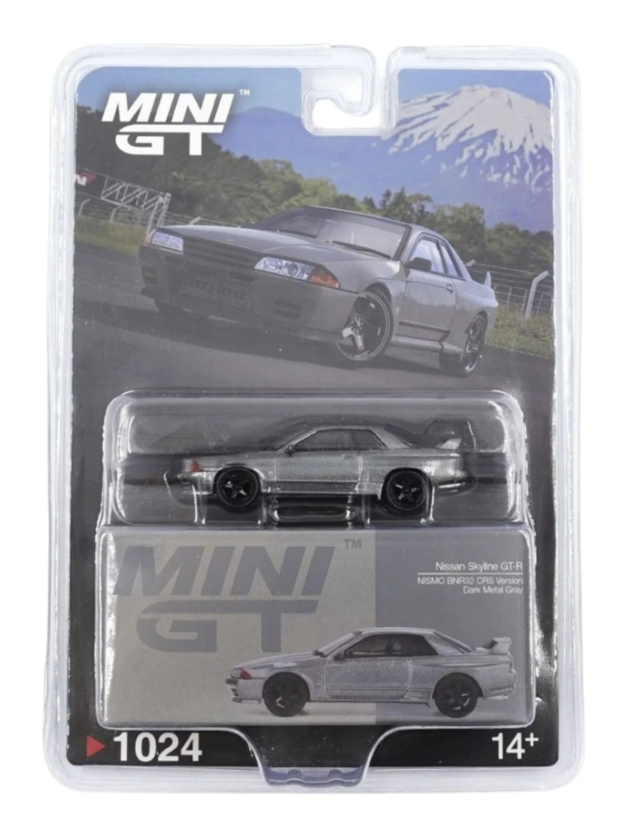 Mini GT 1024: Nissan Skyline GT-R (NISMO BNR32 CRS Version) Dark Metal Gray 1:64 Scale - Image 5