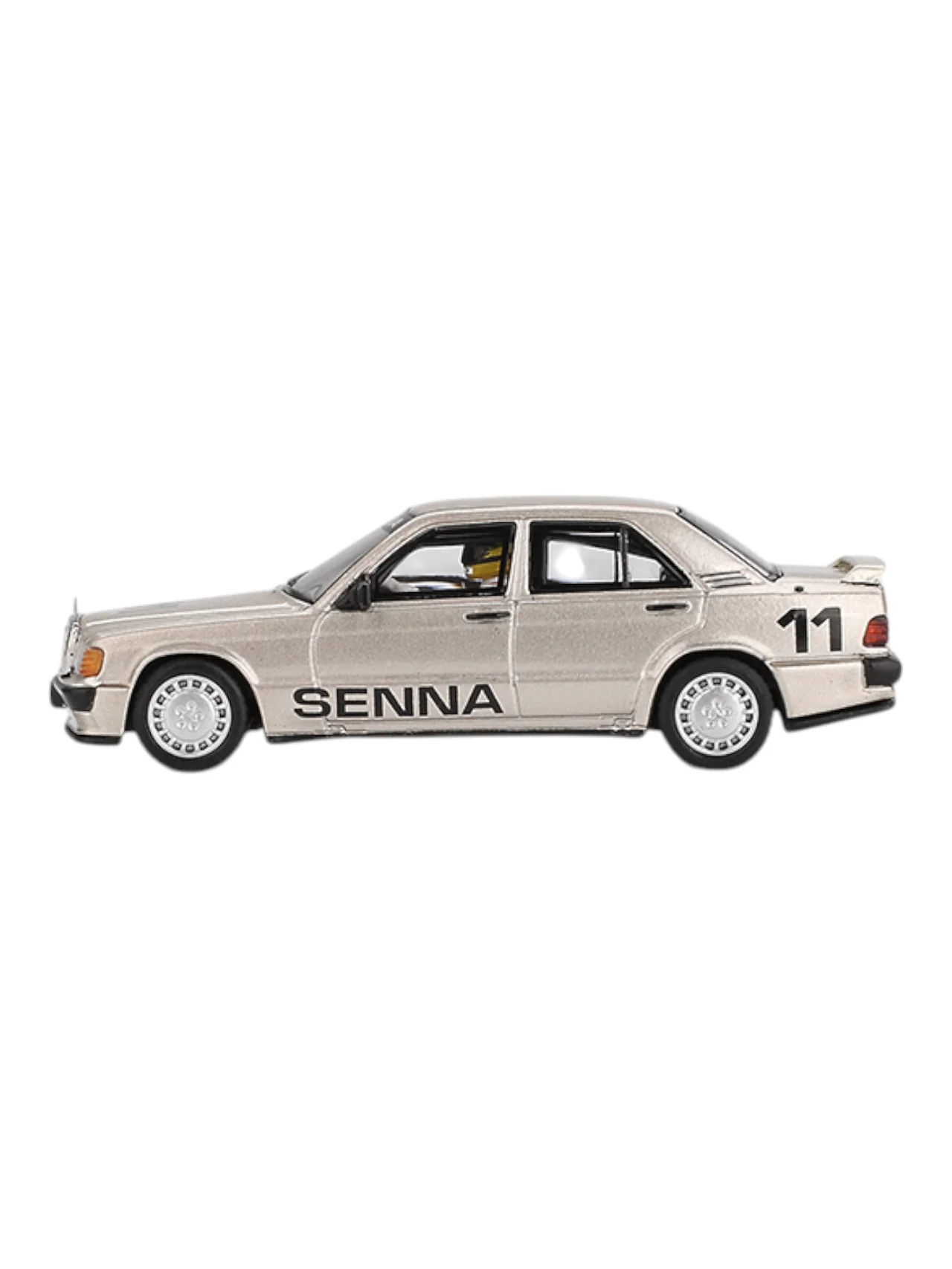 Mini GT Mercedes-Benz 190 E 2.3-16 # 11 Ayrton Senna Imported 1:64 Scale (code-1076) - Image 3
